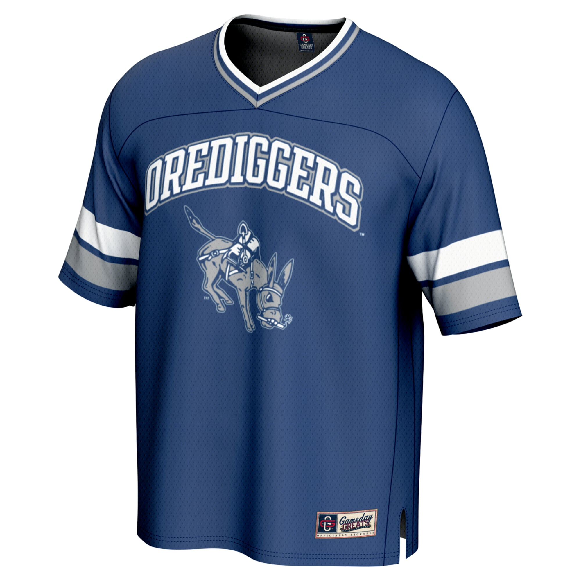 Blue Spirit Colorado School of Mines Orediggers Game Jersey Blue NCAA College Football Fan Wear Blue Spirit