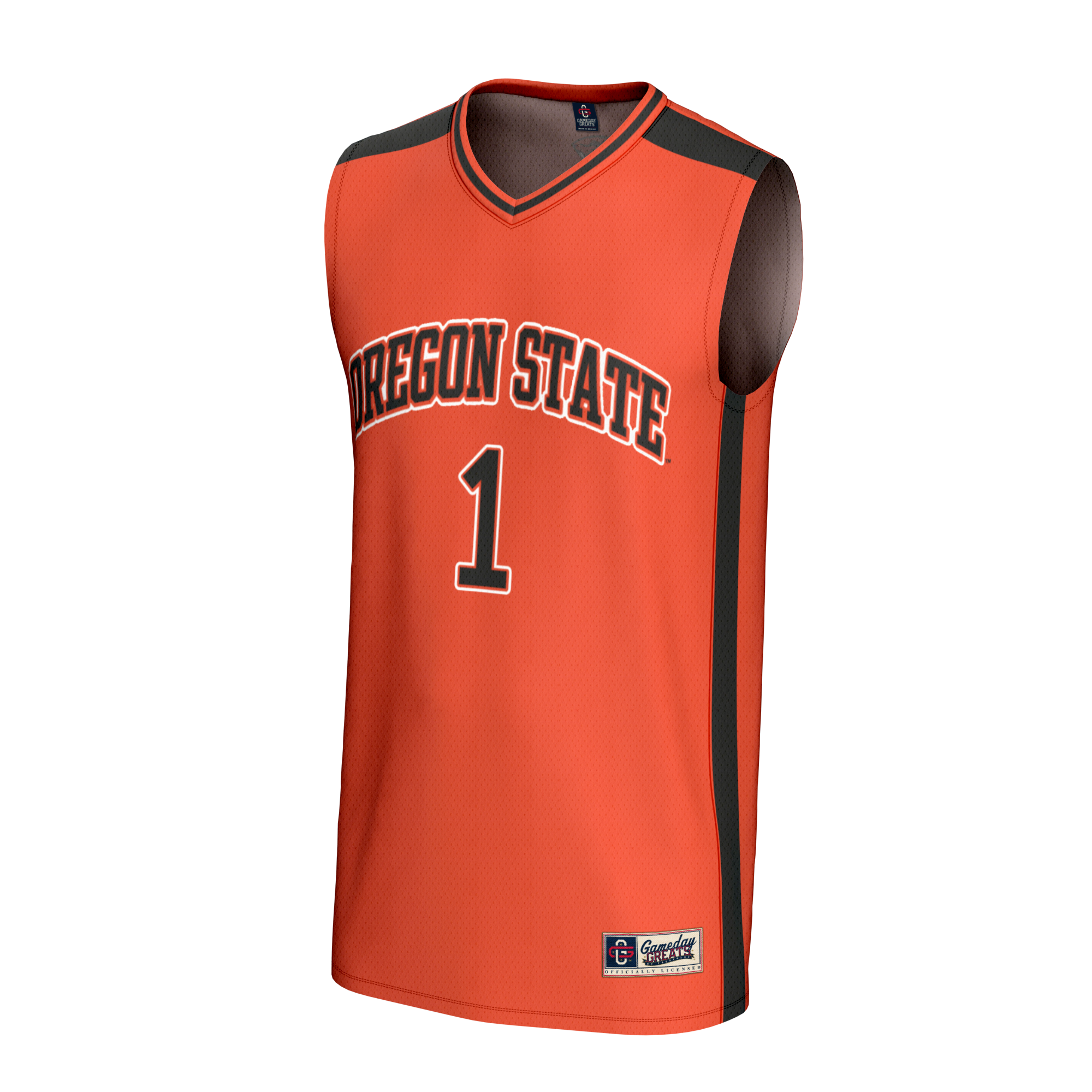 Collegiate Basketball Fashion Oregon State Beavers Game Jersey Orange NCAA College Basketball Fan Wear Collegiate Basketball Fashion