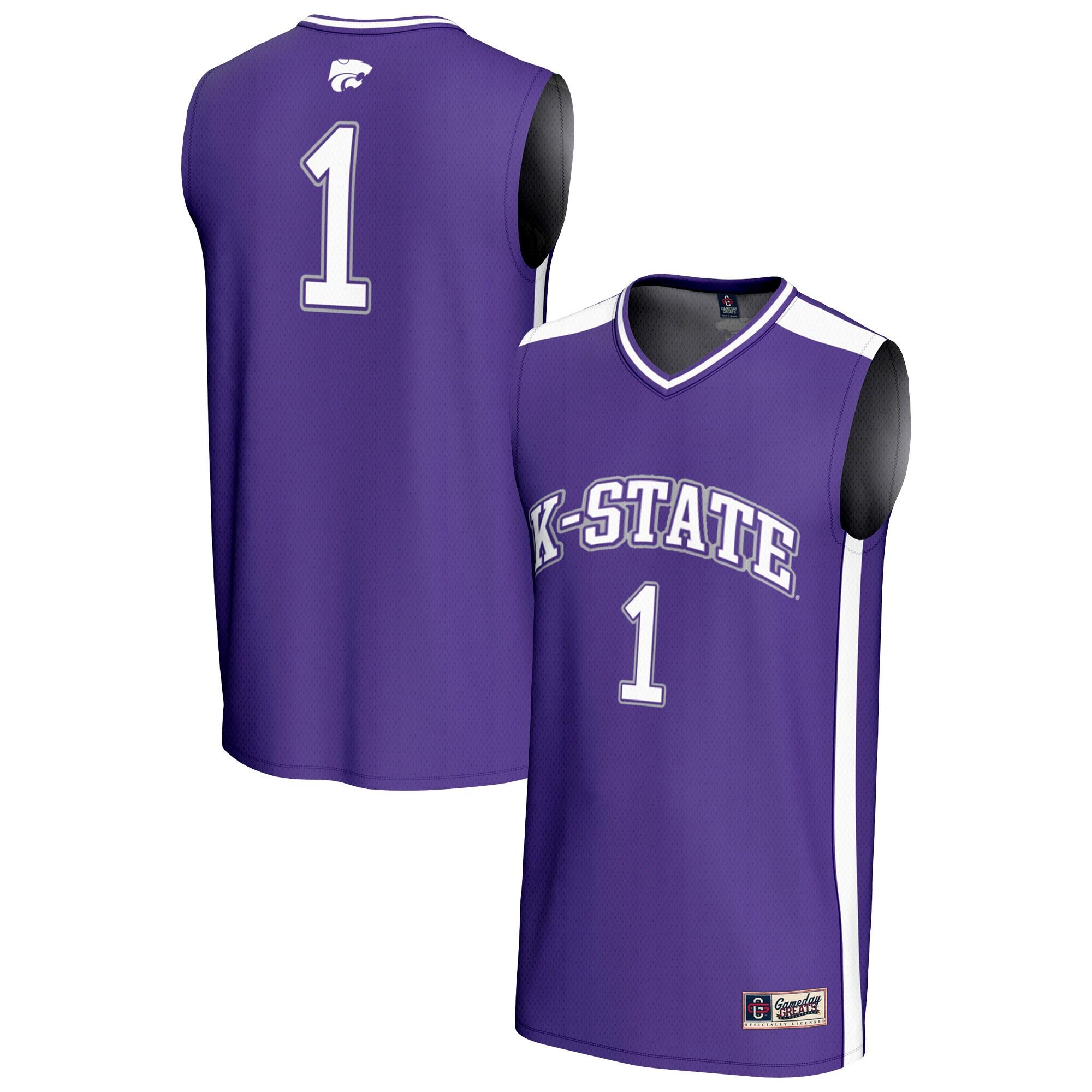 Collegiate Basketball Fashion Kansas State Wildcats Game Jersey Purple NCAA College Basketball Fan Wear