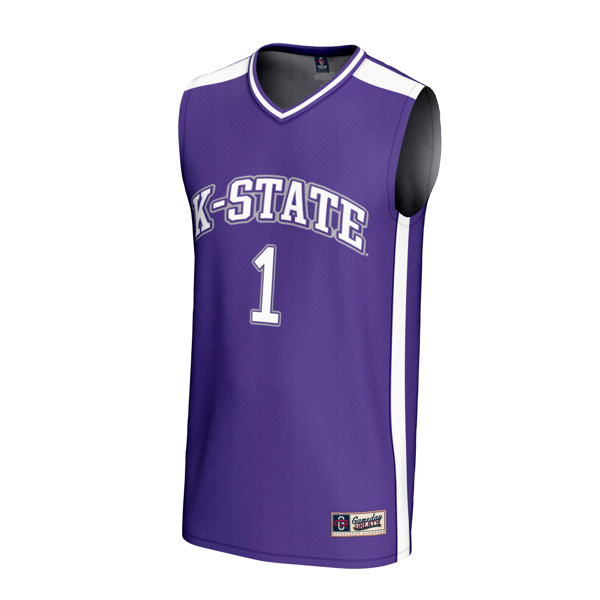 Collegiate Basketball Fashion Kansas State Wildcats Game Jersey Purple NCAA College Basketball Fan Wear