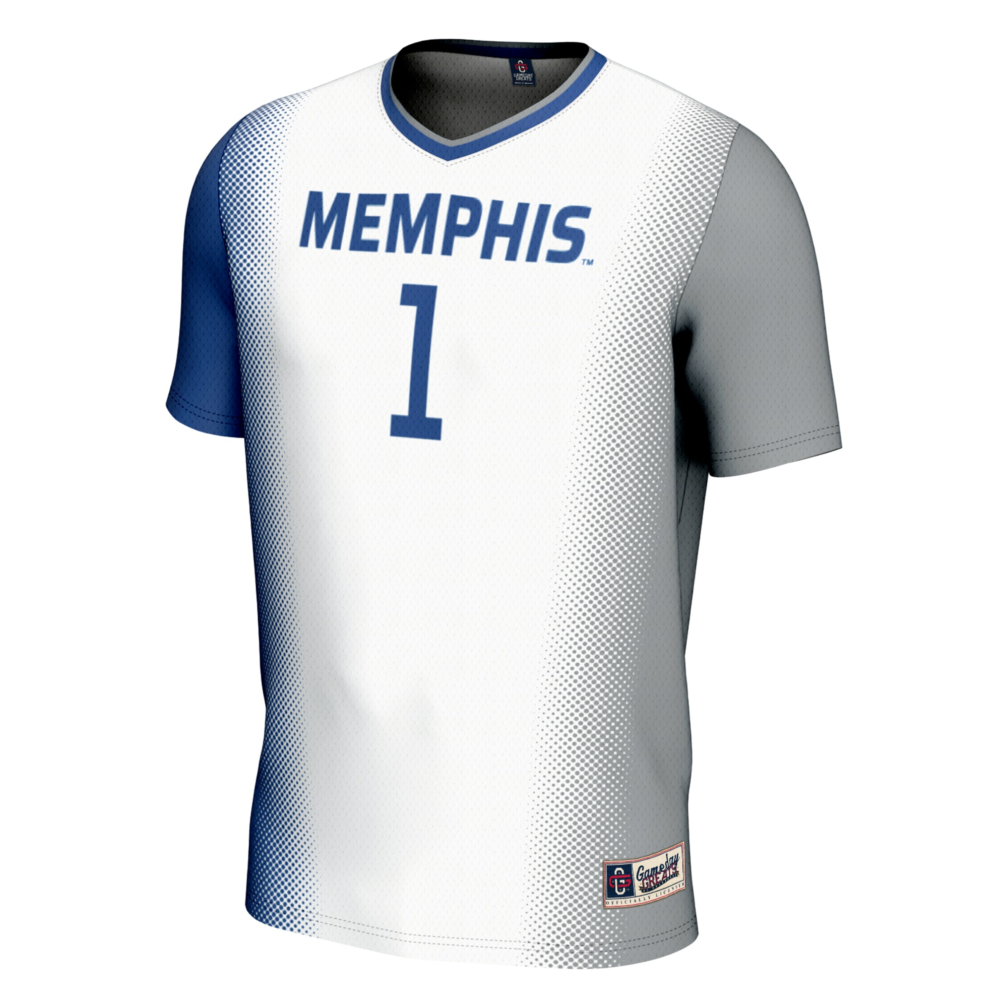 Soccer Memphis Tigers Game Jersey White NCAA College Soccer Fan Wear