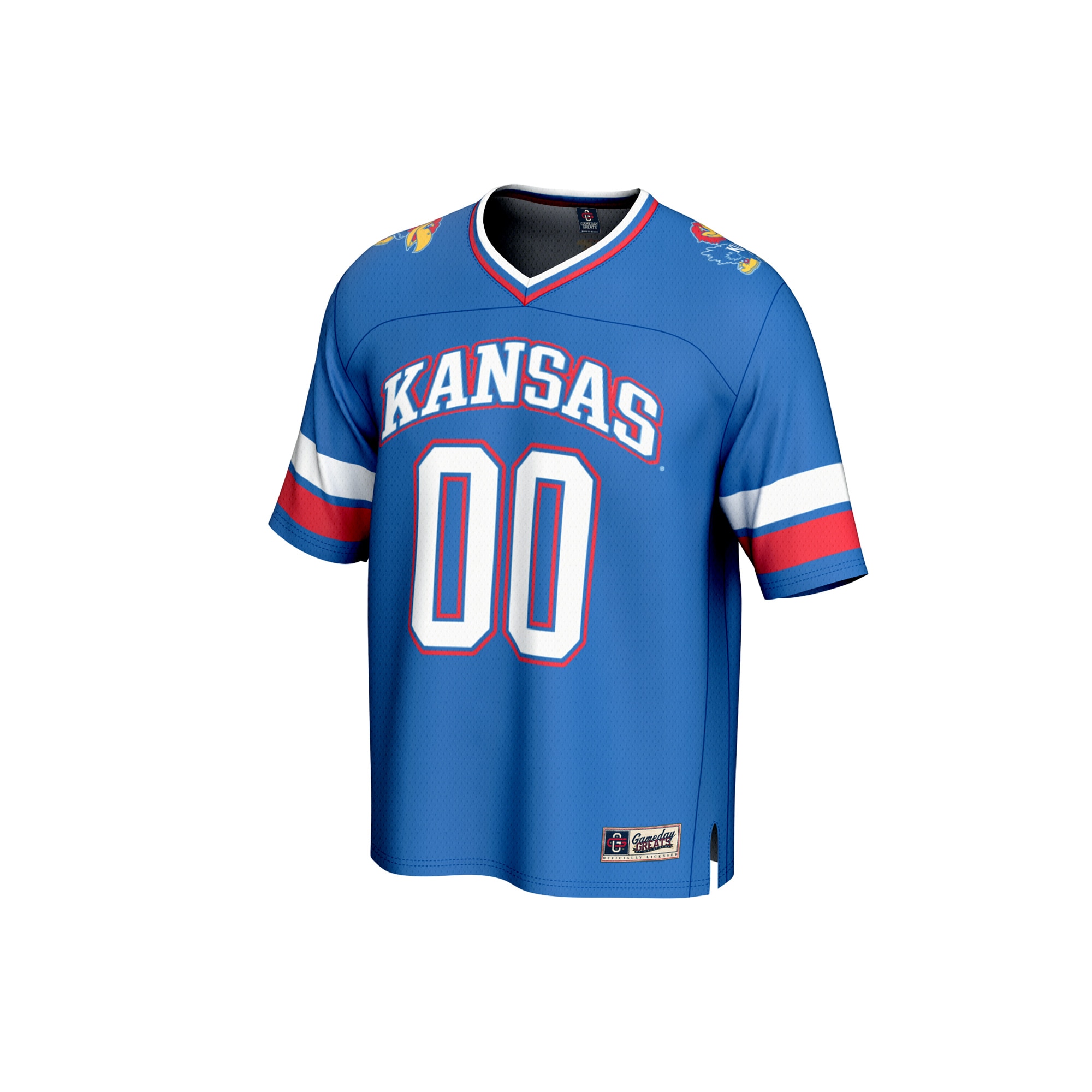 NIL Pick- Fashion Kansas Jayhawks Player Jersey Royal NCAA College Football Fan Wear NIL Pick- Fashion