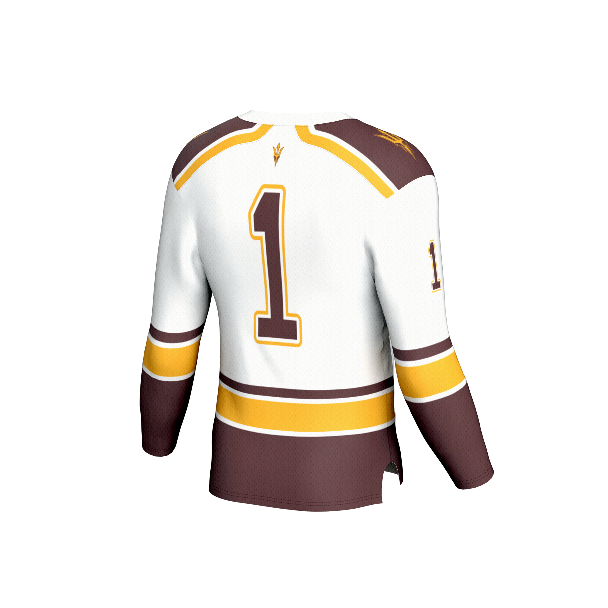 Hockey Fashion Arizona State Sun Devils Game Jersey White NCAA College Hockey Fan Wear Hockey Fashion