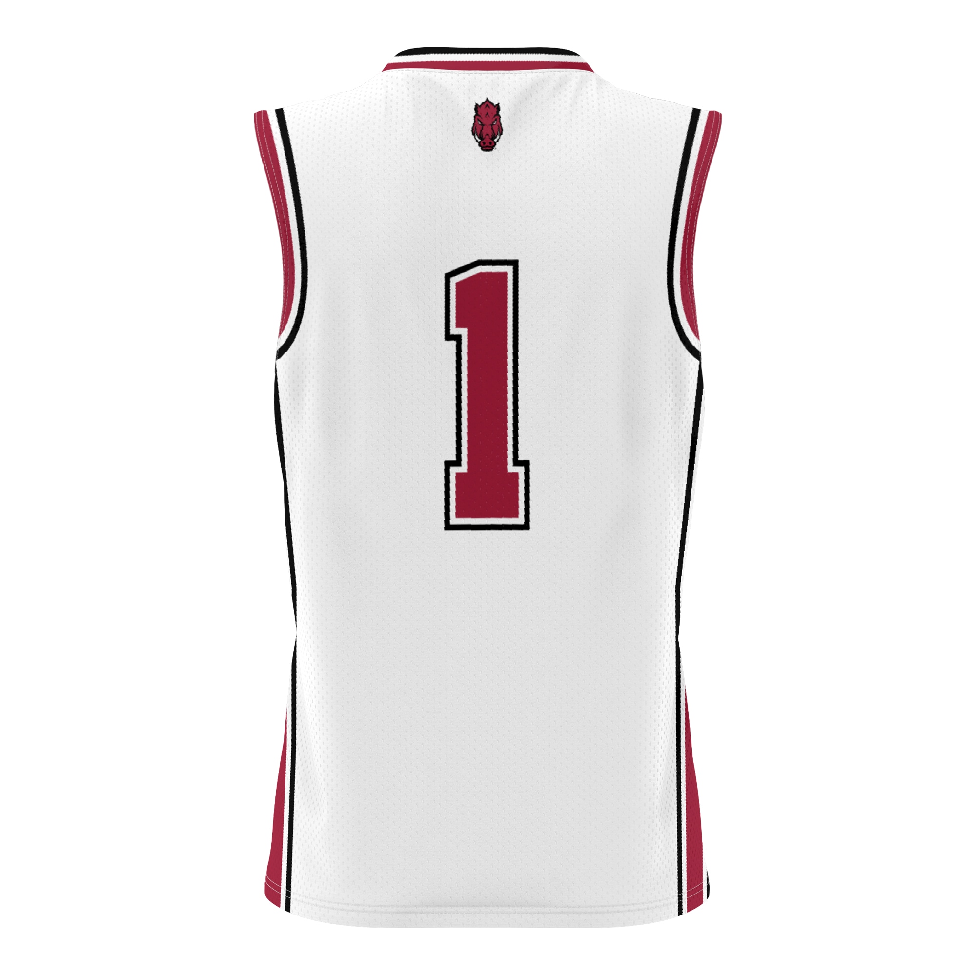 Basketball Arkansas Razorbacks Game Jersey White NCAA College Basketball Fan Wear Basketball