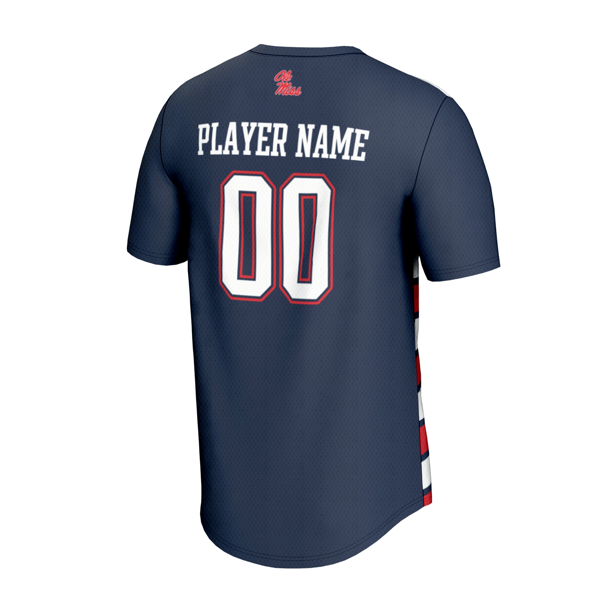 NIL Pick- Collegiate Ole Miss Rebels Player Jersey Navy NCAA College Soccer Fan Wear