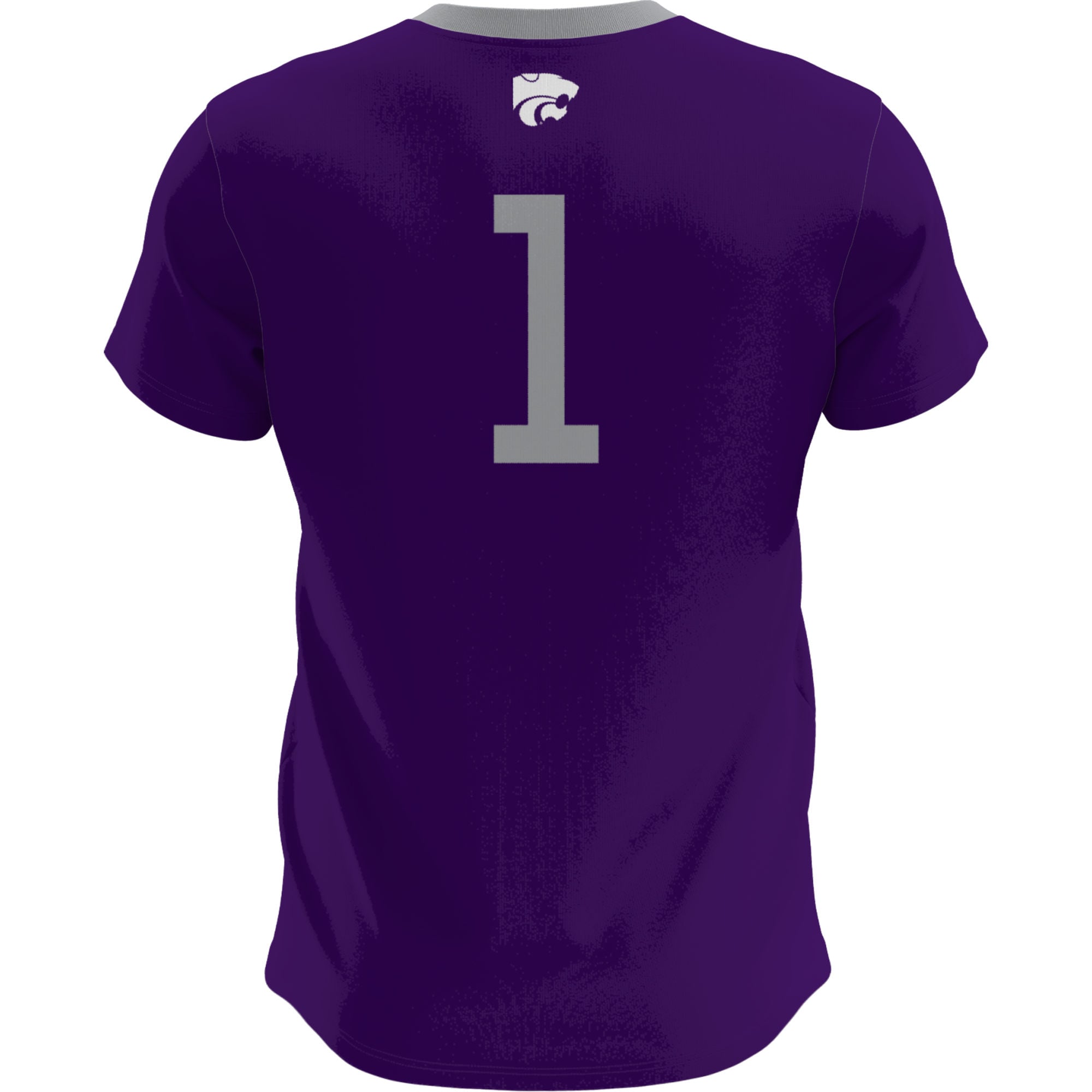 Purple Soccer Fashion Kansas State Wildcats Game Jersey Purple NCAA College Soccer Fan Wear Purple Soccer Fashion