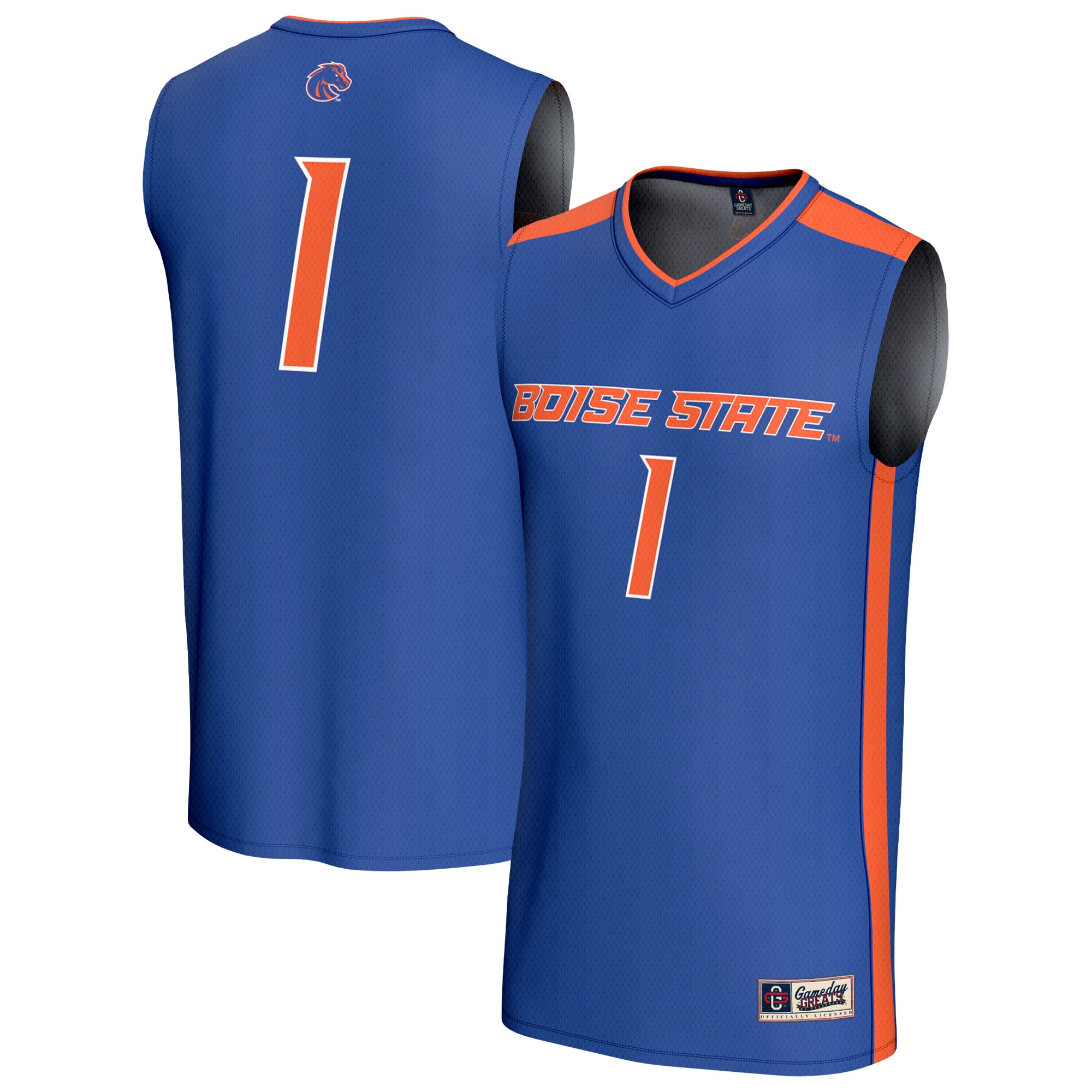 Collegiate Basketball Fashion Boise State Broncos Game Jersey Royal NCAA College Basketball Fan Wear