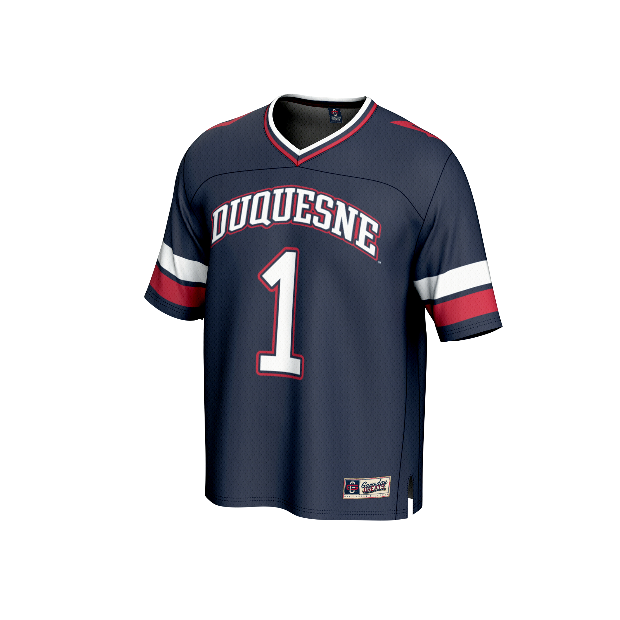 Collegiate Fashion Duquesne Dukes Game Jersey Navy NCAA College Football Fan Wear