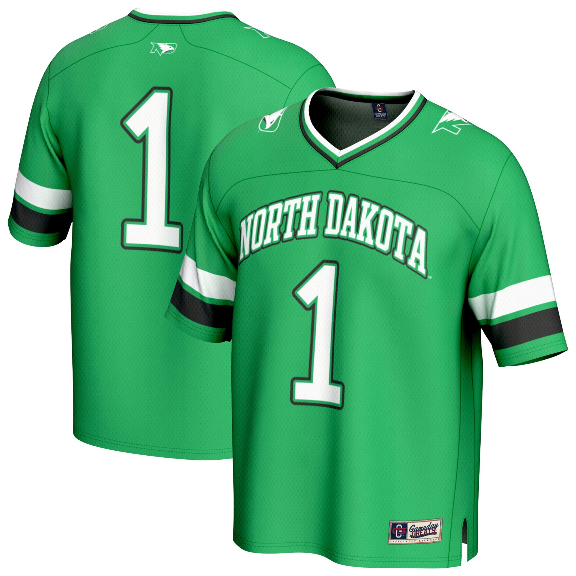 North Dakota Jersey No.1 Kelly Green NCAA College Football Fan Wear