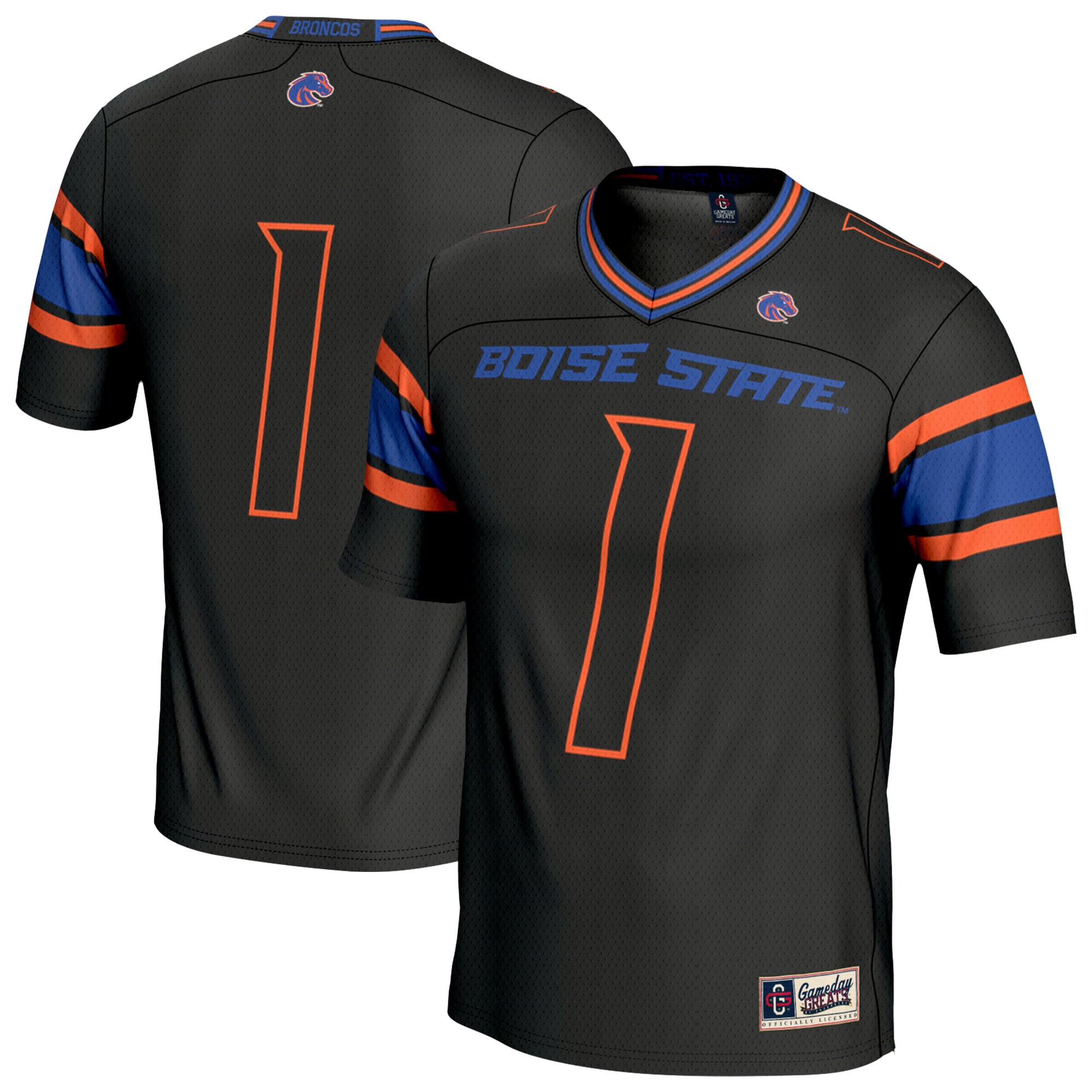 Boise State Broncos Untouchable Jersey Black NCAA College Football Fan Wear