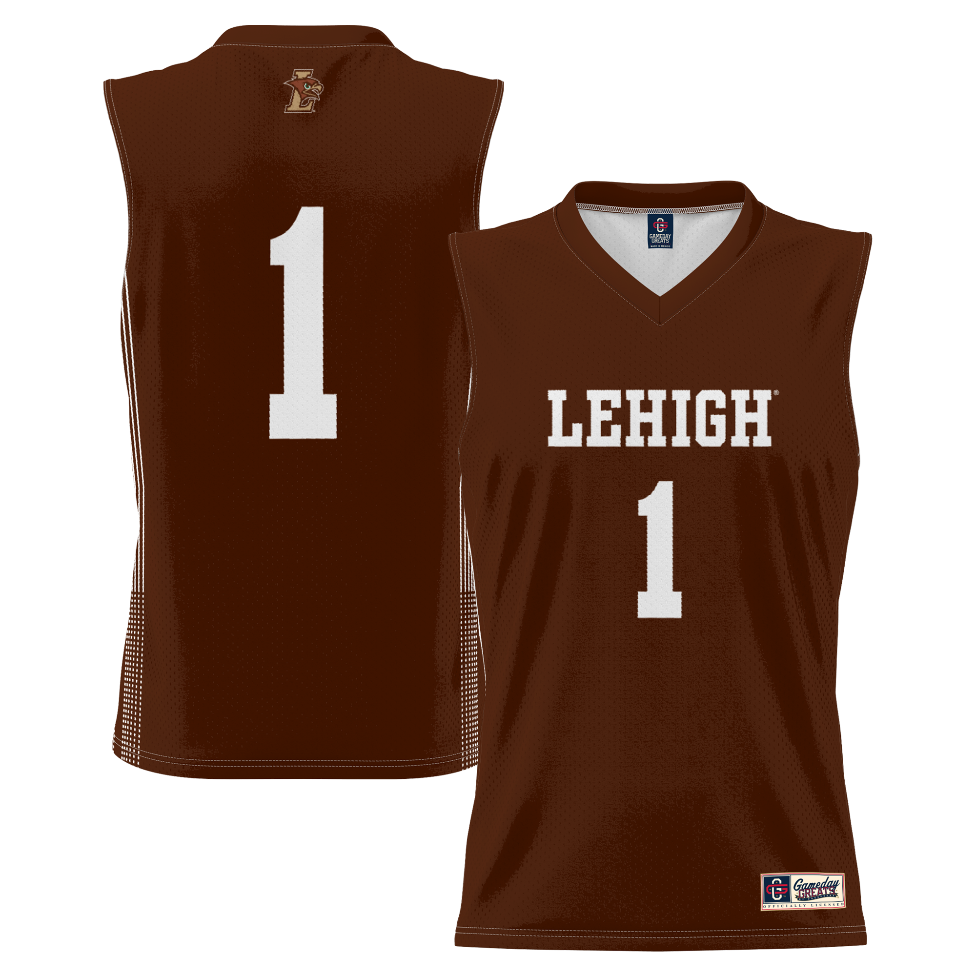 Basketball Lehigh Mountain Hawks Game Jersey Brown NCAA College Basketball Fan Wear