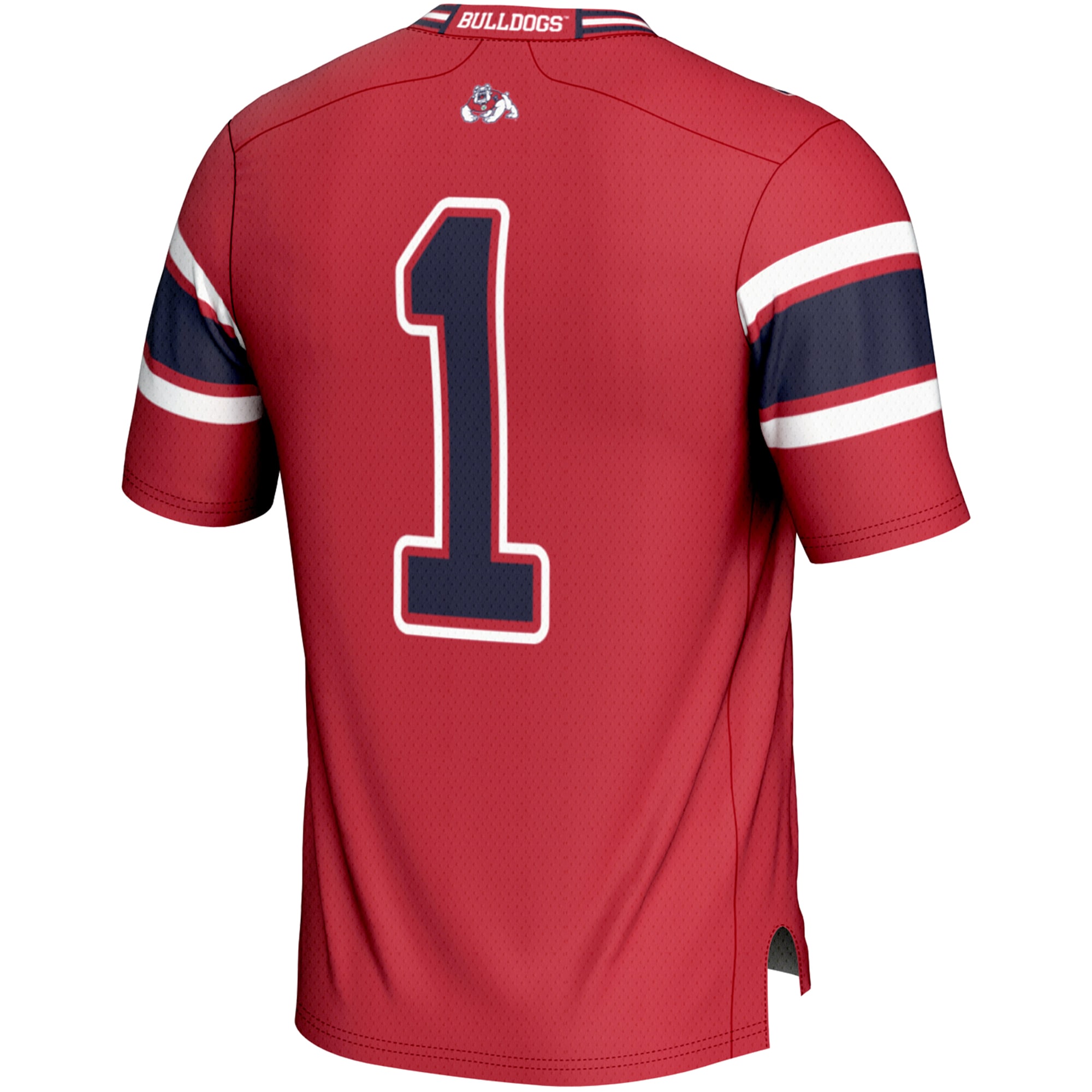 Endzone Fresno State Bulldogs Game Jersey No.1 Red NCAA College Football Fan Wear