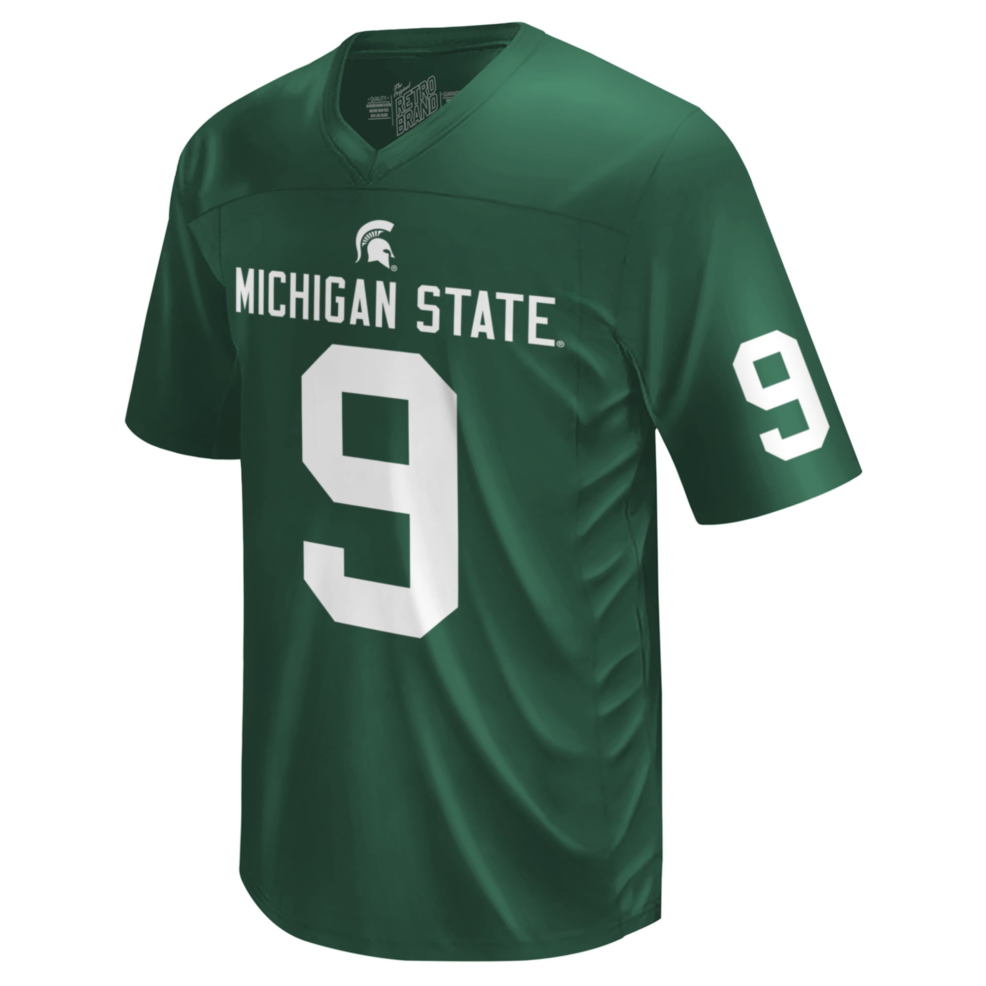 Original Retro Brand Michigan State Spartans Jersey Green NCAA College Football Fan Wear