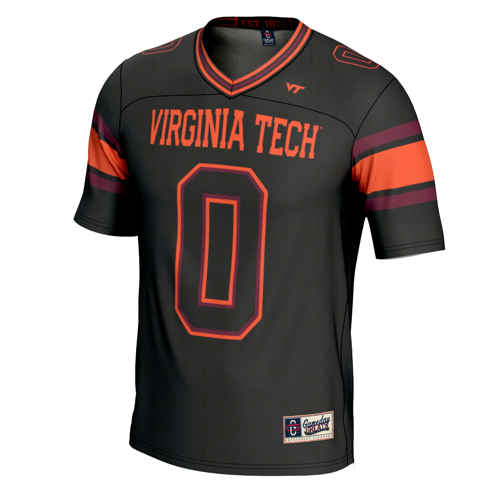 Virginia Tech Hokies Game Jersey Black NCAA College Football Fan Wear