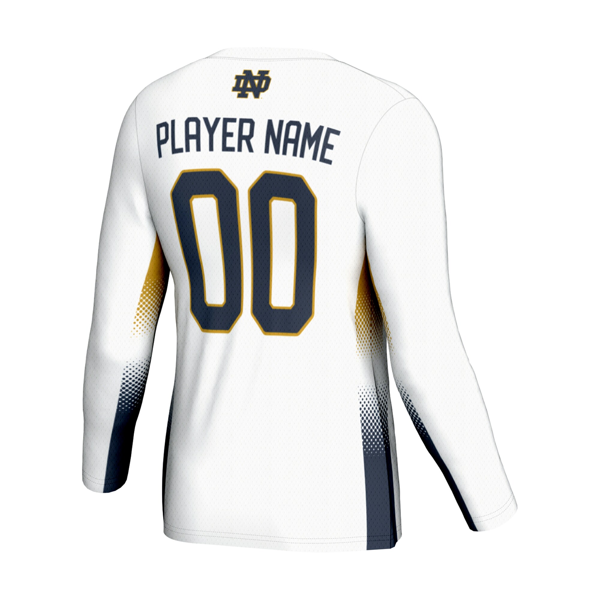 NIL Volleyball Notre Dame Fighting Irish Game Jersey White NCAA College Volleyball Fan Wear NIL Volleyball