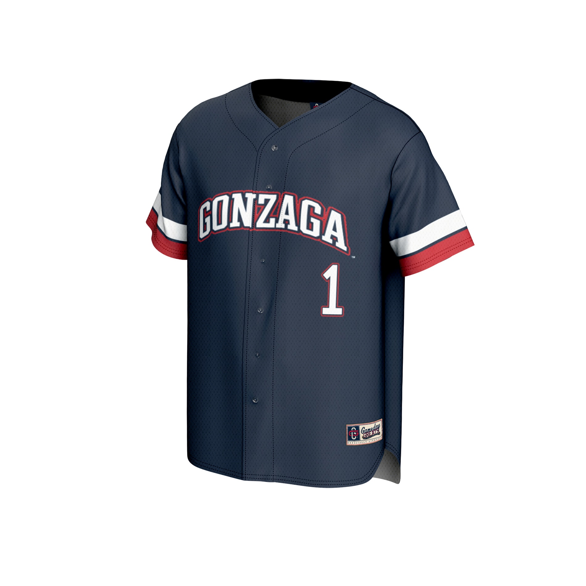 Collegiate Baseball Fashion Gonzaga Bulldogs Game Jersey Navy NCAA College Baseball Fan Wear