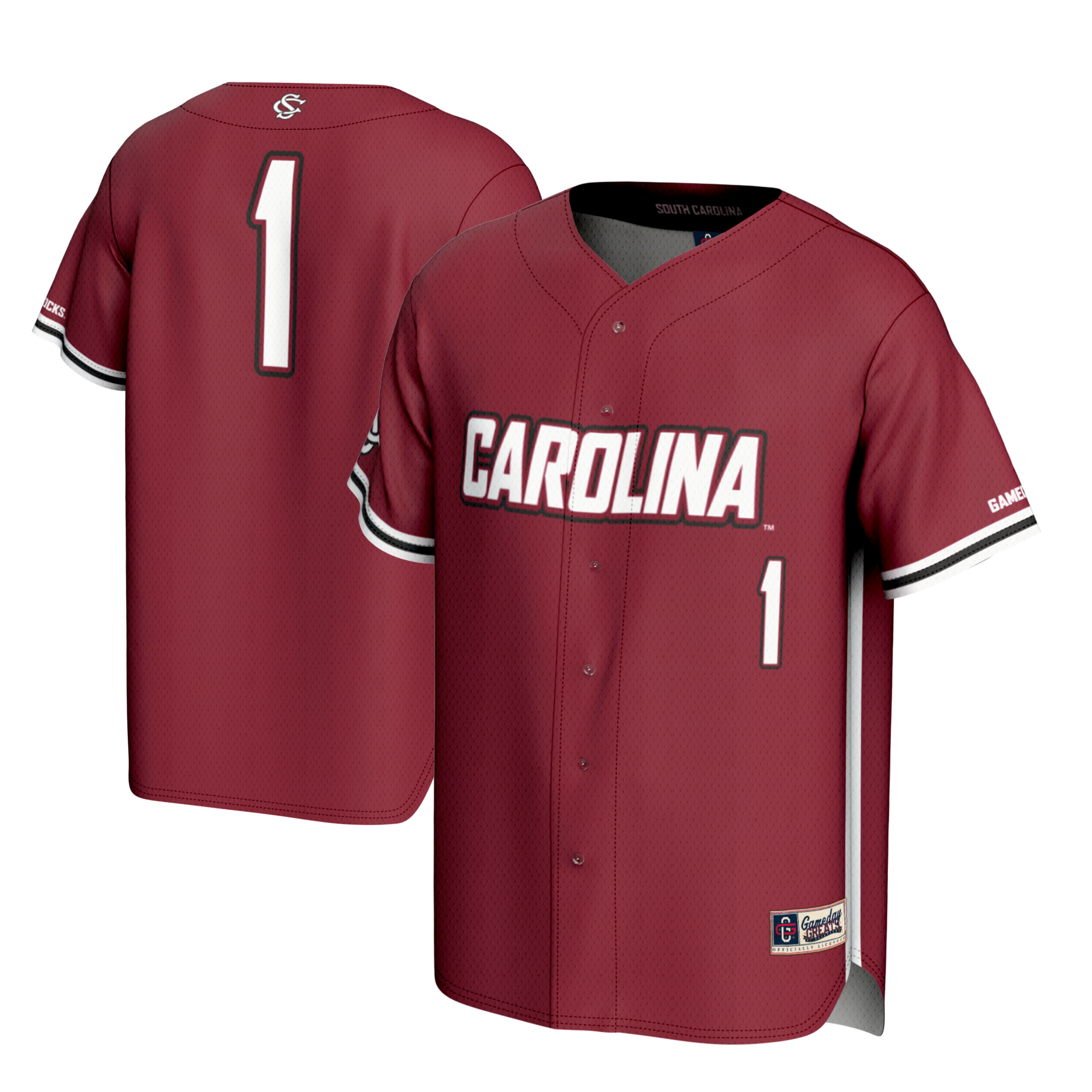 Baseball Fashion South Carolina Gamecocks Game Jersey Garnet NCAA College Baseball Fan Wear