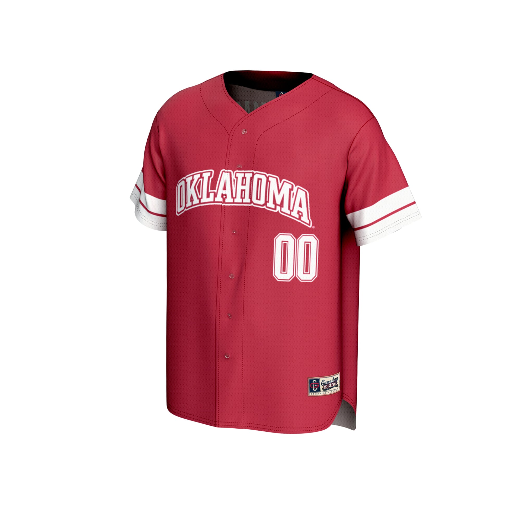 Collegiate Baseball Fashion Oklahoma Sooners Game Jersey Crimson NCAA College Baseball Fan Wear Collegiate Baseball Fashion