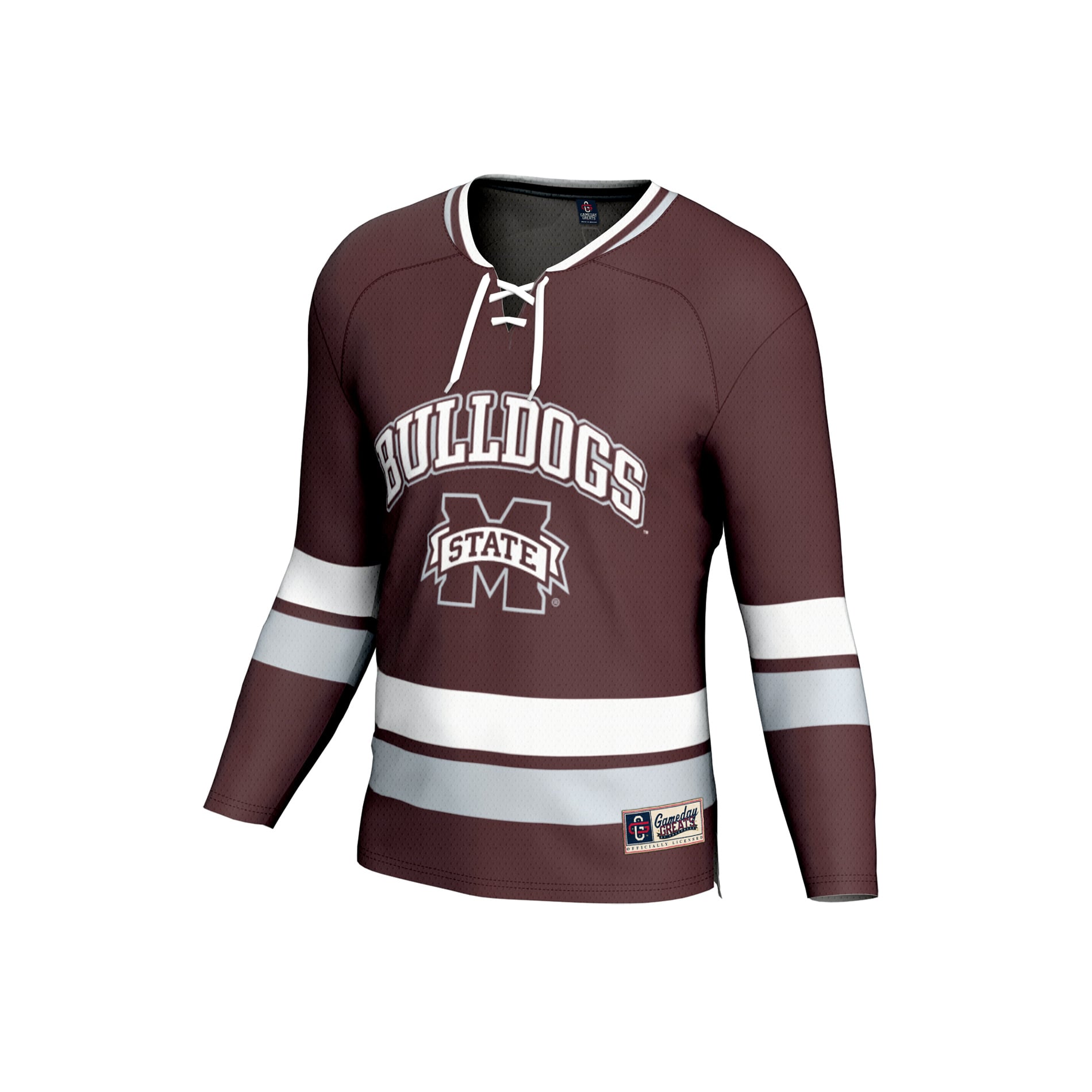 Maroon Spirit Hockey Mississippi State Bulldogs Game Jersey Maroon NCAA College Hockey Fan Wear
