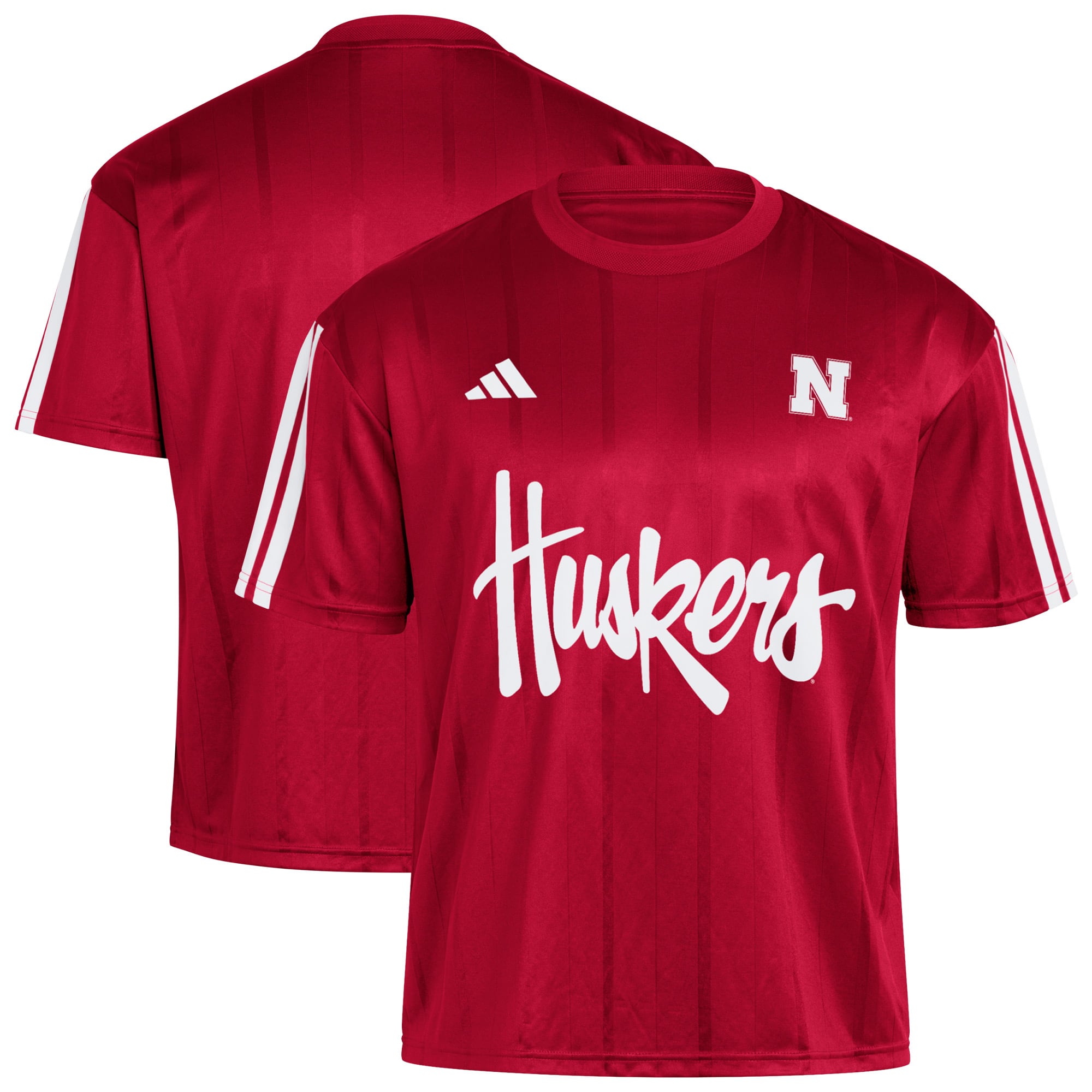 Red Modern Soccer Nebraska Huskers Jersey Red NCAA College Soccer Fan Wear