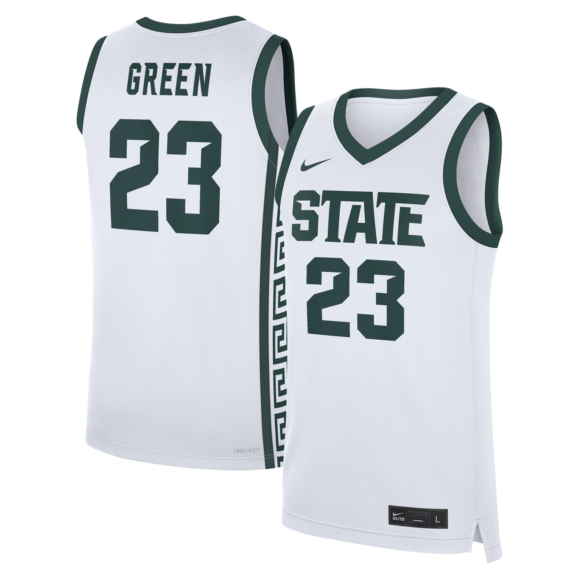 Draymond Performance Basketball Michigan State Spartans Replica Jersey Green NCAA College Basketball Fan Wear Draymond Performance Basketball