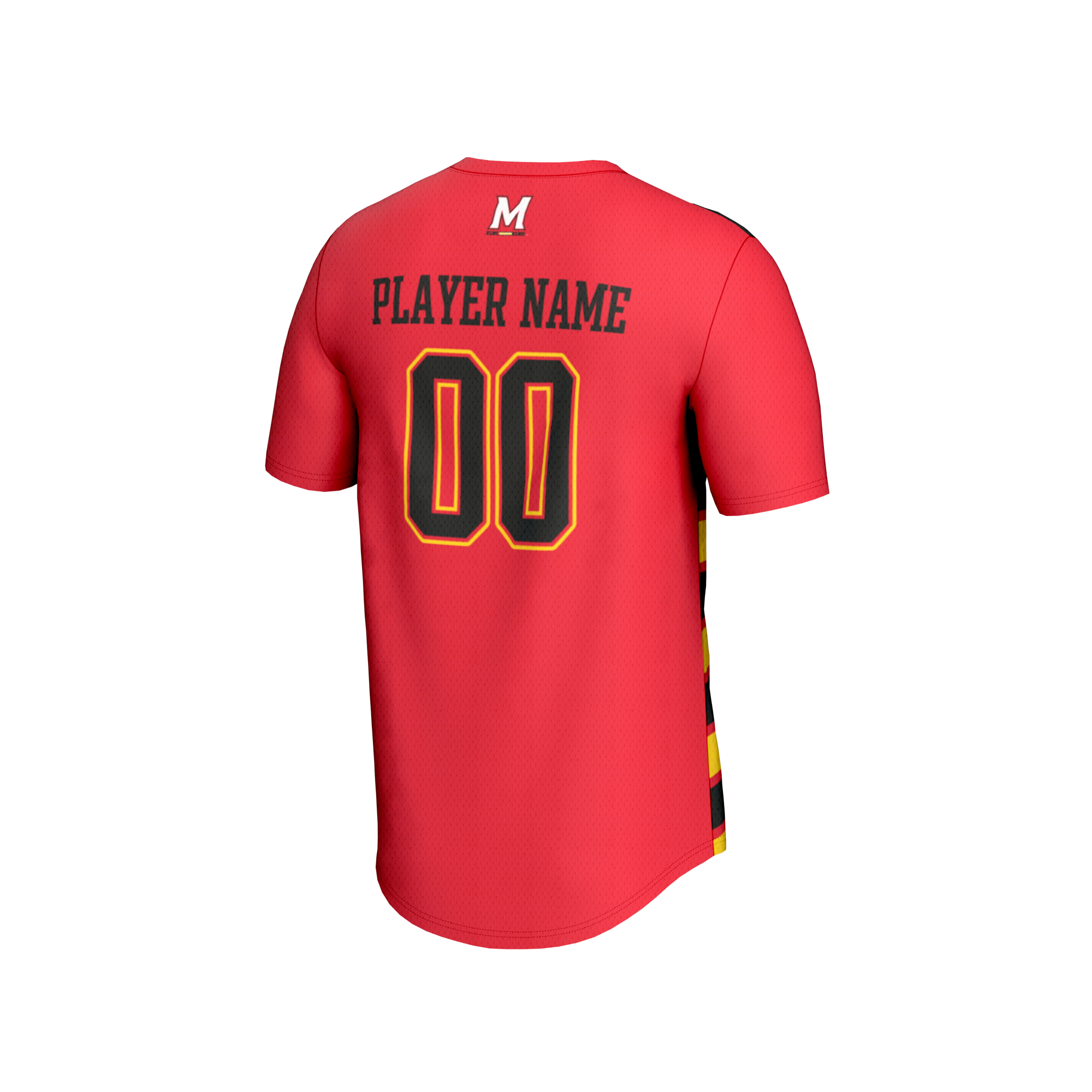 Soccer NIL Pick- Maryland Terrapins Player Jersey Red NCAA College Soccer Fan Wear Soccer NIL Pick-