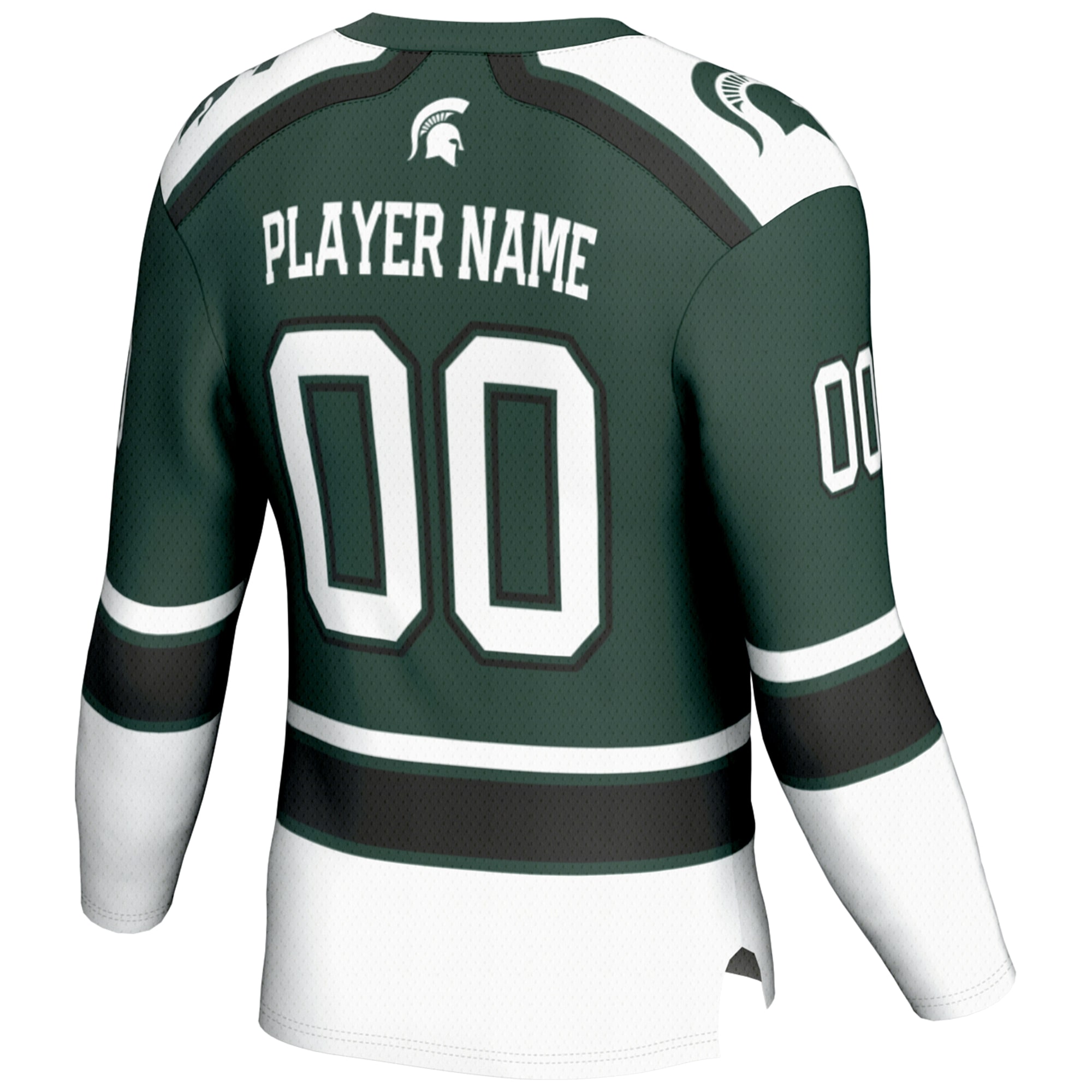 Pick Michigan State Spartans Player Jersey Green NCAA College Hockey Fan Wear Pick