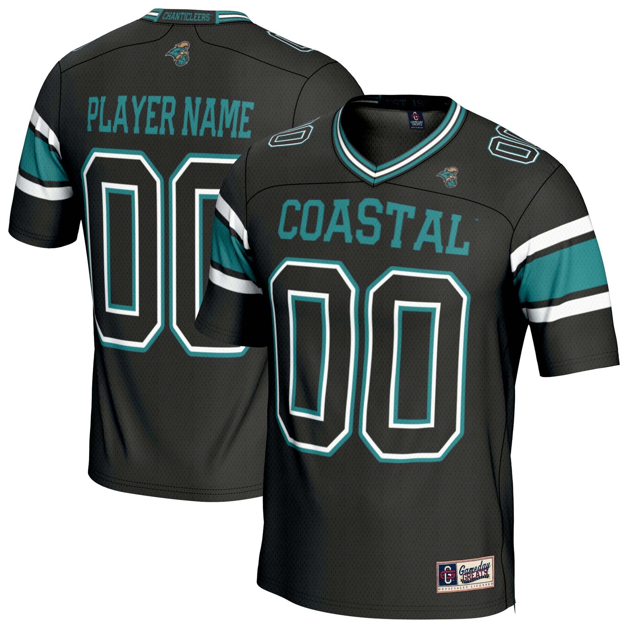 NIL Collegiate Fashion Coastal Carolina Chanticleers Game Jersey Black NCAA College Football Fan Wear