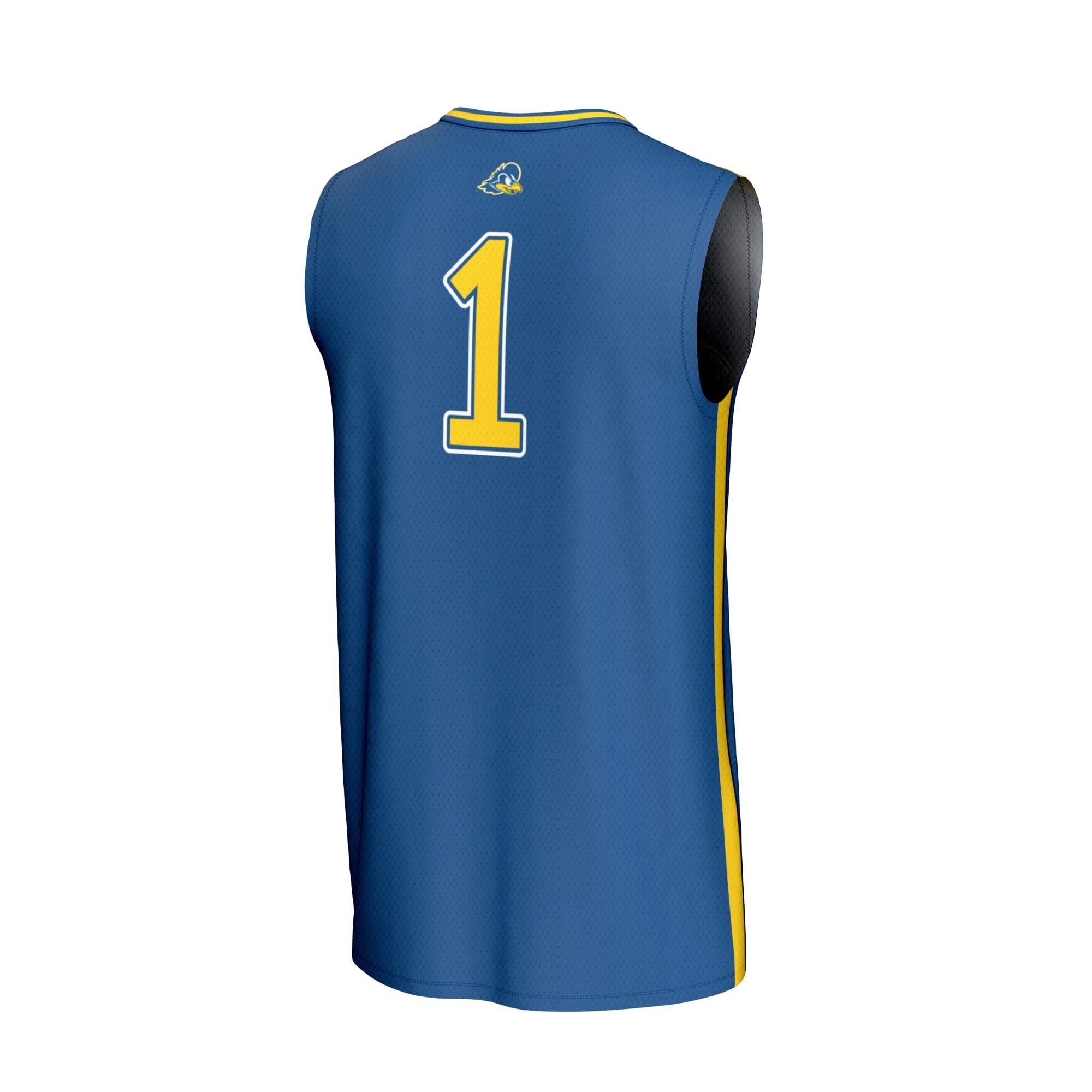 Collegiate Basketball Fashion Delaware Fightin' Blue Hens Game Jersey No.1 Royal NCAA College Basketball Fan Wear