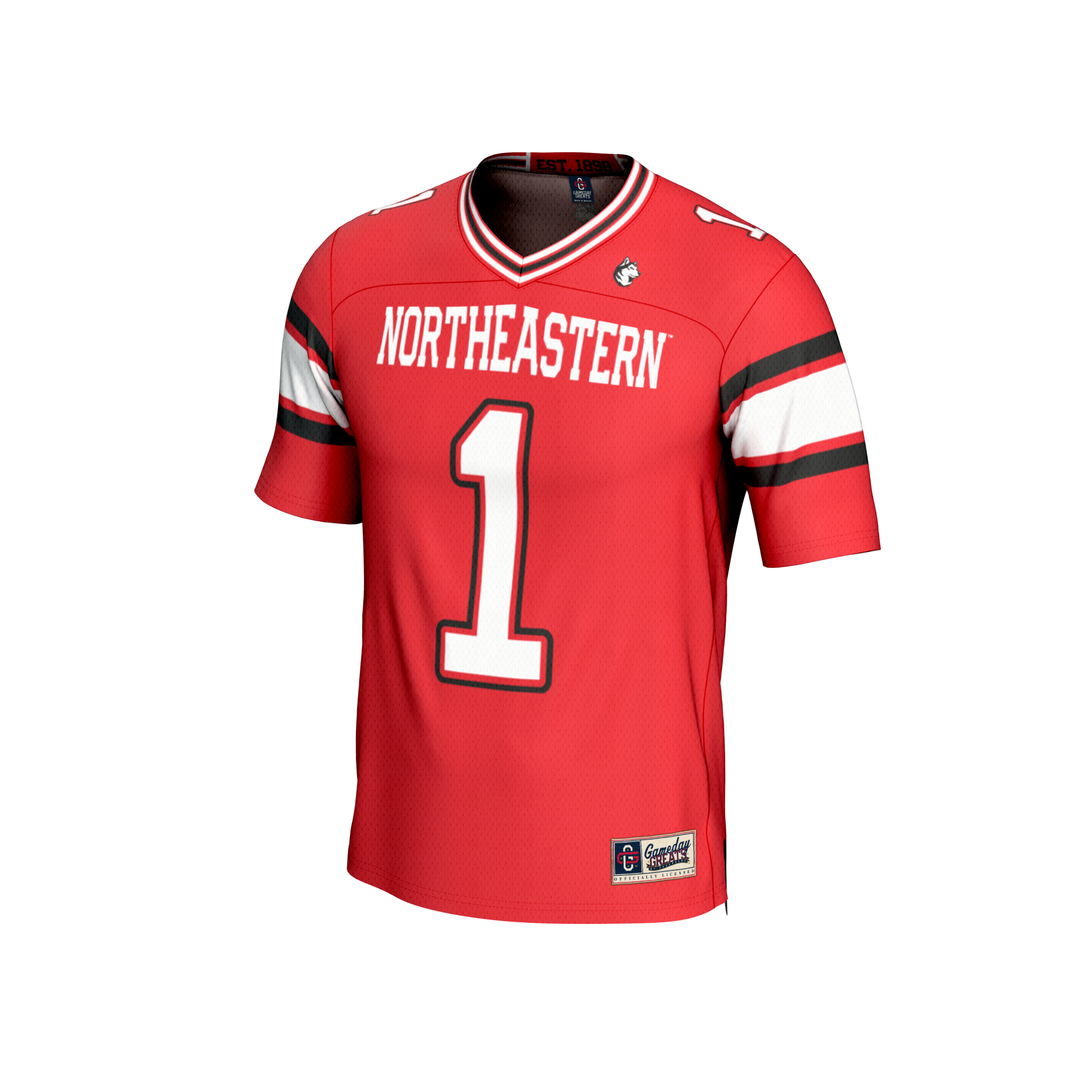 Collegiate Fashion Northeastern Huskies Game Jersey Red NCAA College Football Fan Wear