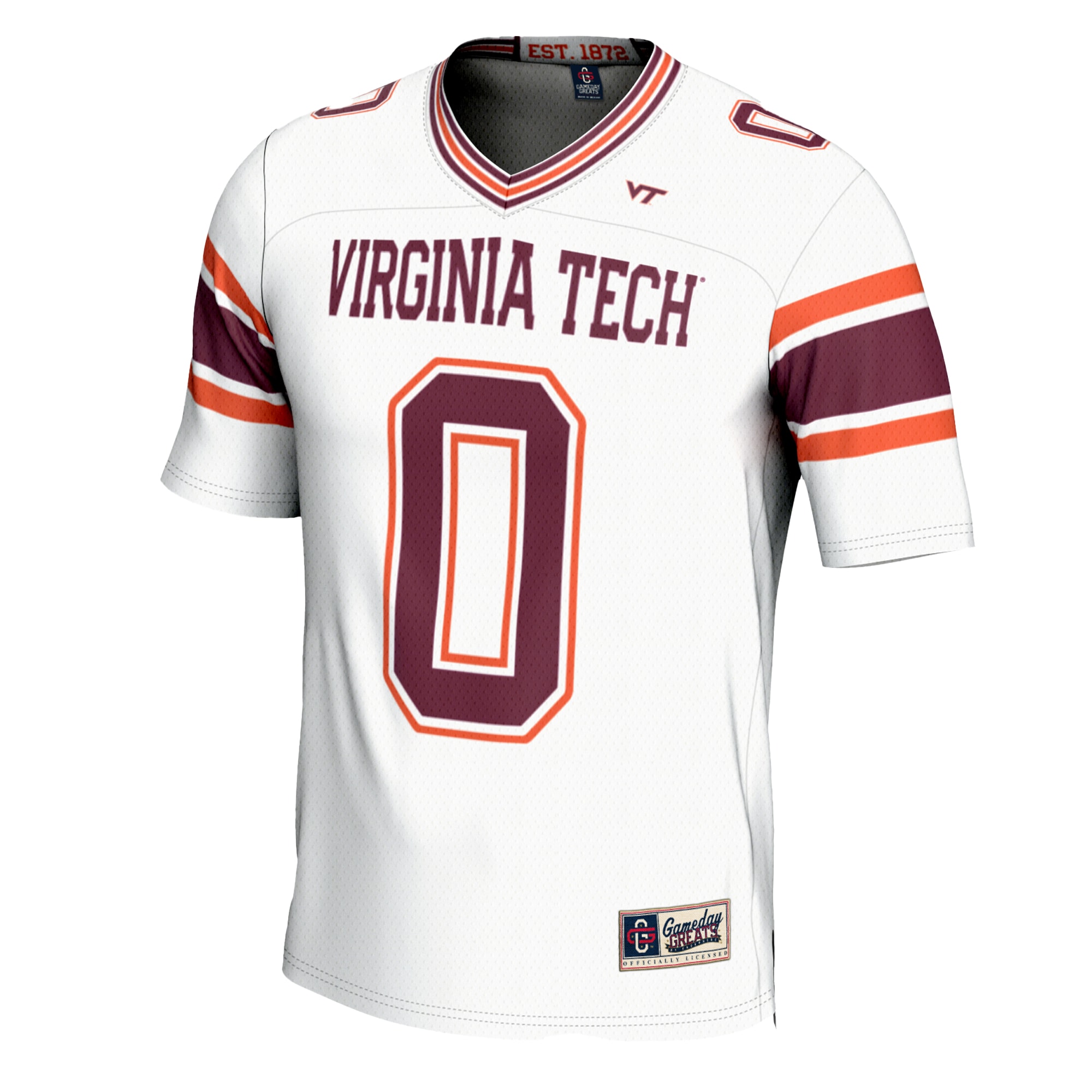 Virginia Tech Hokies Game Jersey White NCAA College Football Fan Wear