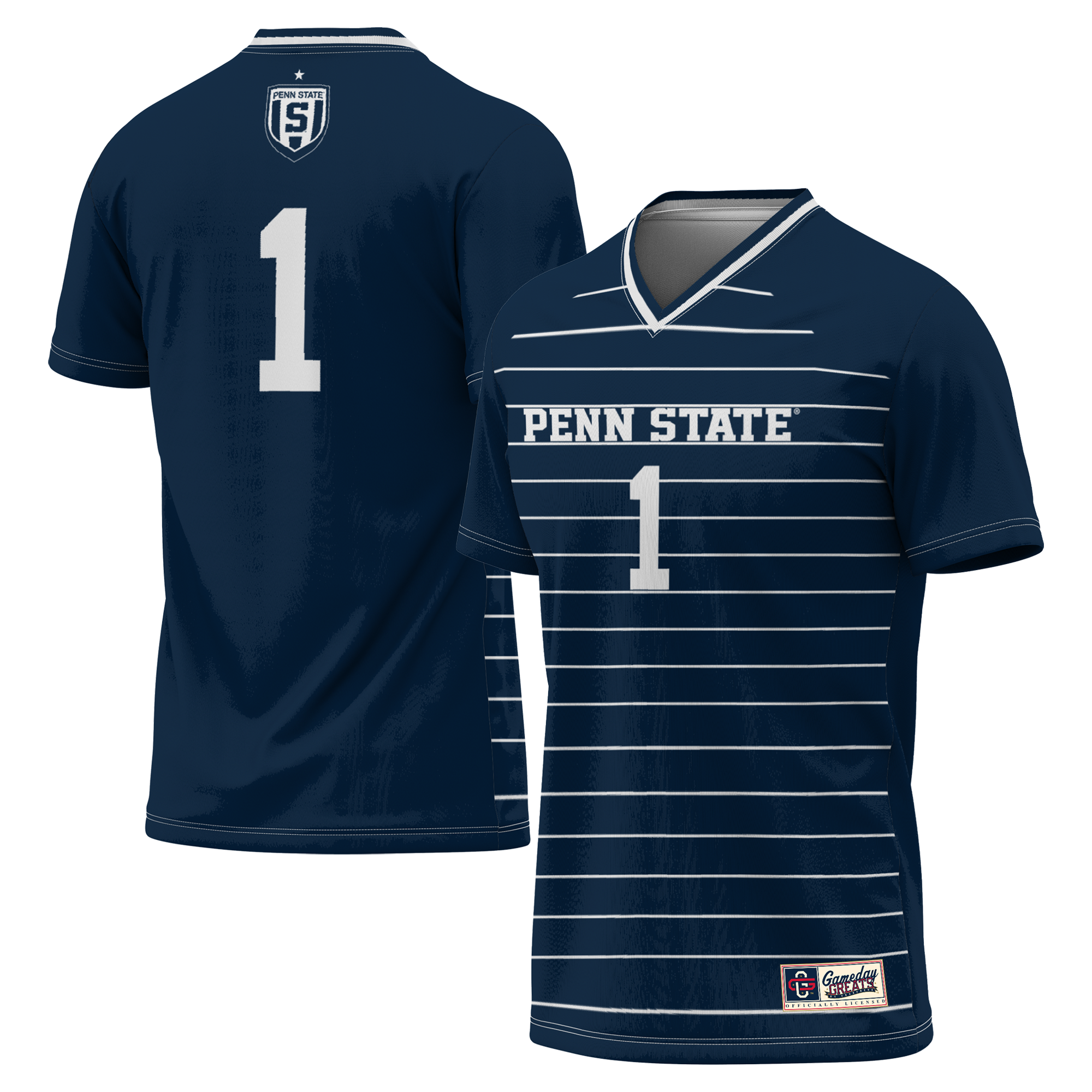 Ultra-Light Penn State Nittany Lions Jersey No.1 Navy NCAA College Soccer Fan Wear
