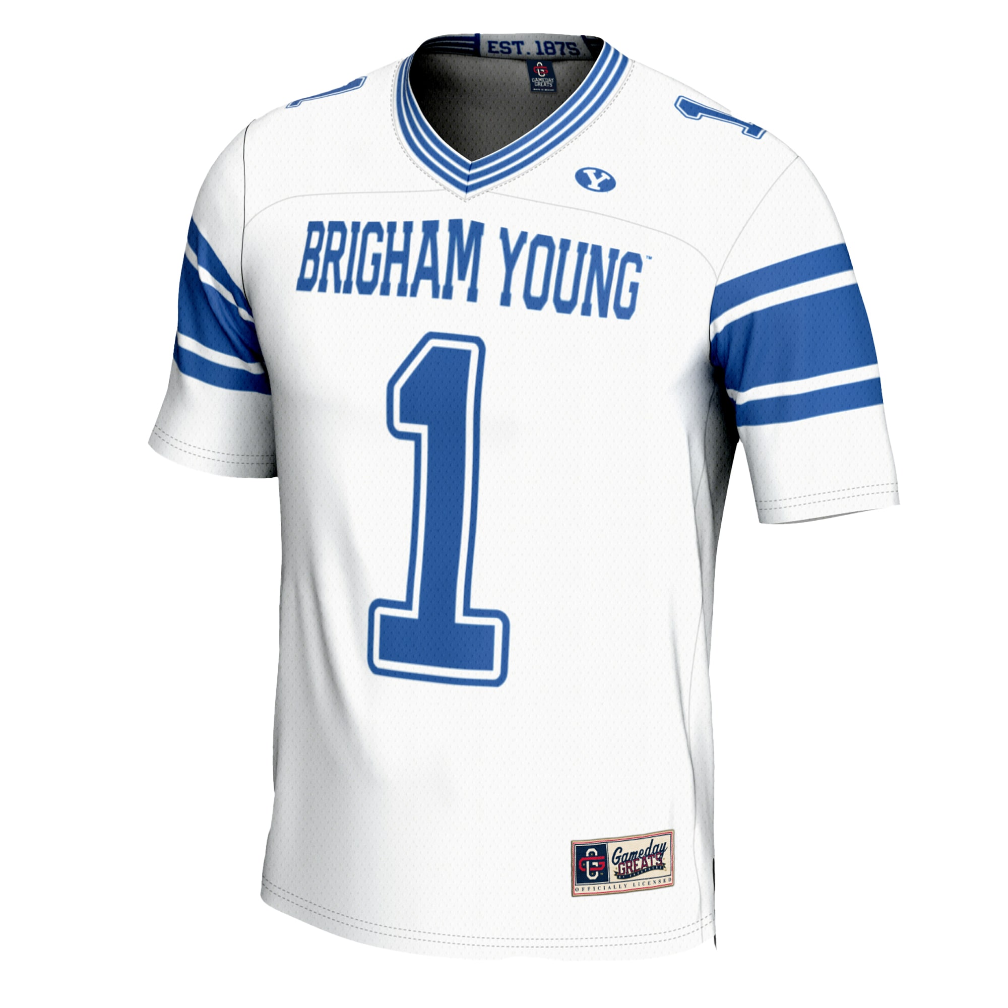 BYU Cougars Game Jersey White NCAA College Football Fan Wear