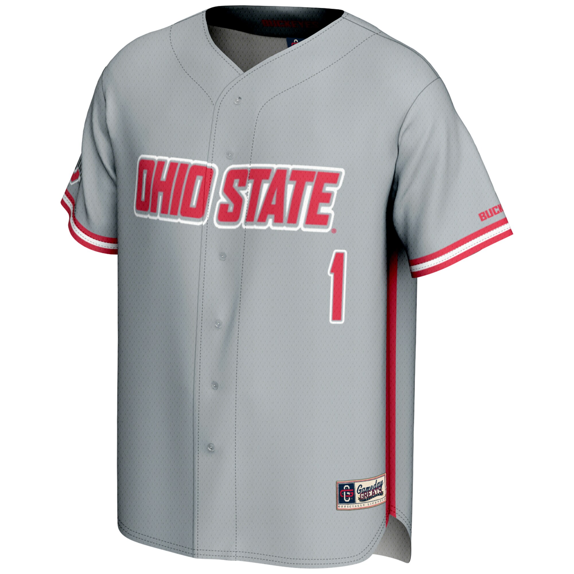 Baseball Ohio State Buckeyes Game Jersey Gray NCAA College Baseball Fan Wear Baseball