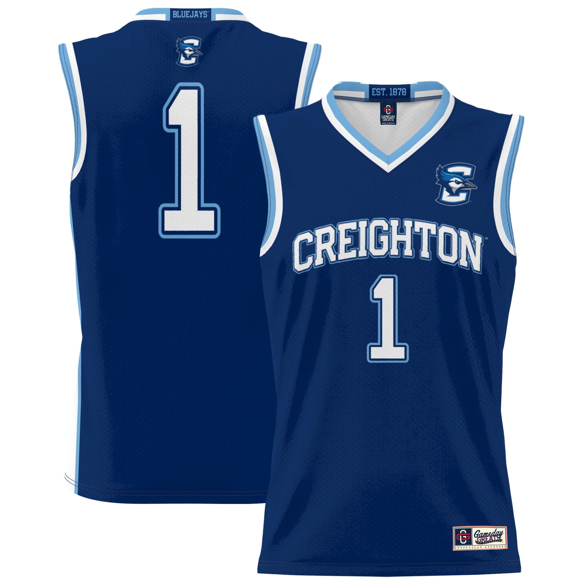 Basketball Creighton Bluejays Replica Jersey Blue NCAA College Basketball Fan Wear
