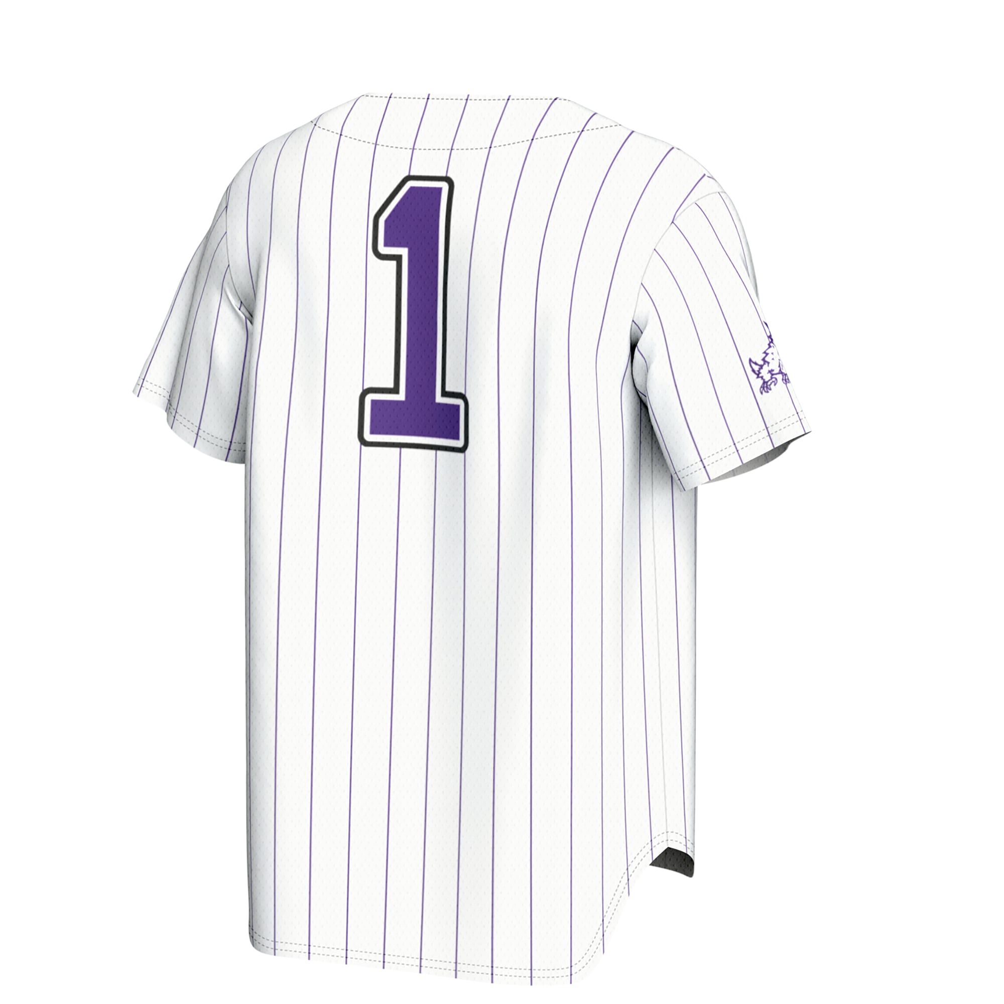 White Collegiate Baseball TCU Horned Frogs Game Jersey White NCAA College Baseball Fan Wear