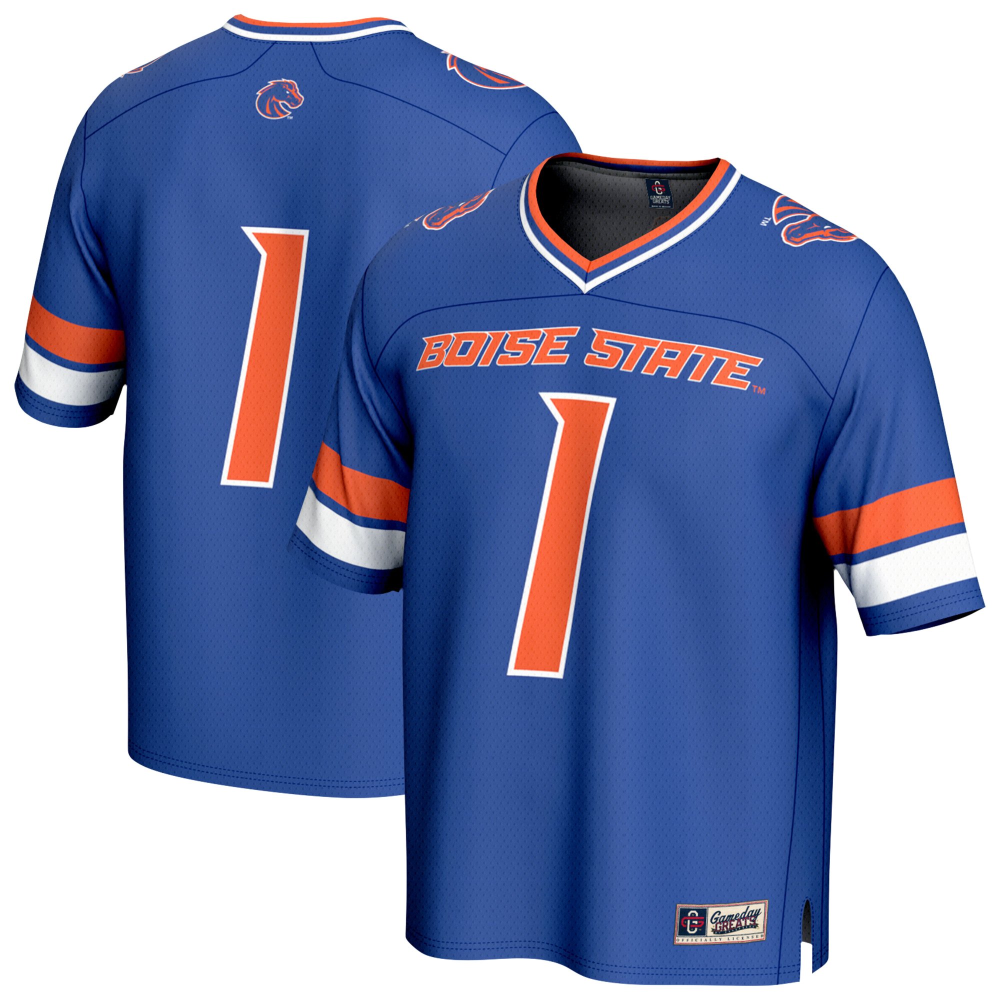 Royal Boise State Broncos Jersey Royal NCAA College Football Fan Wear