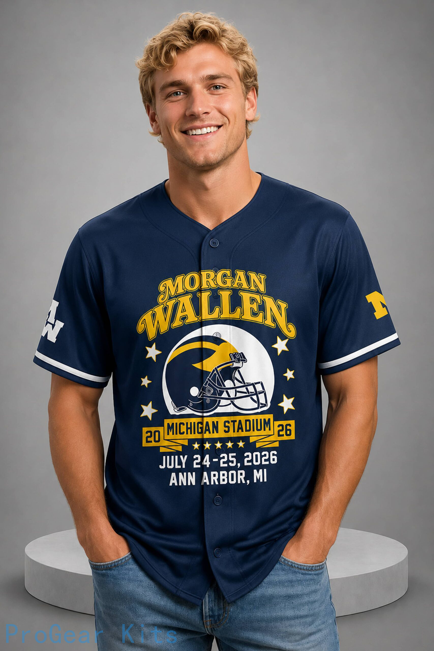 Wallen Still Problem Michigan Wolverines Jersey NCAA College Football Fan Wear
