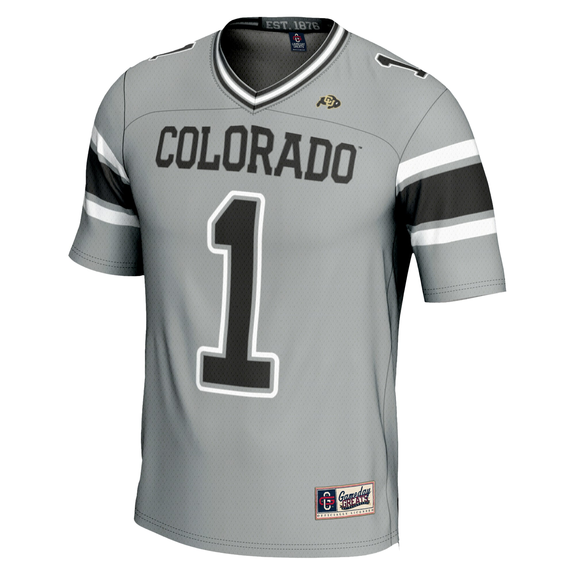 Endzone Colorado Buffaloes Game Jersey Gray NCAA College Football Fan Wear Endzone