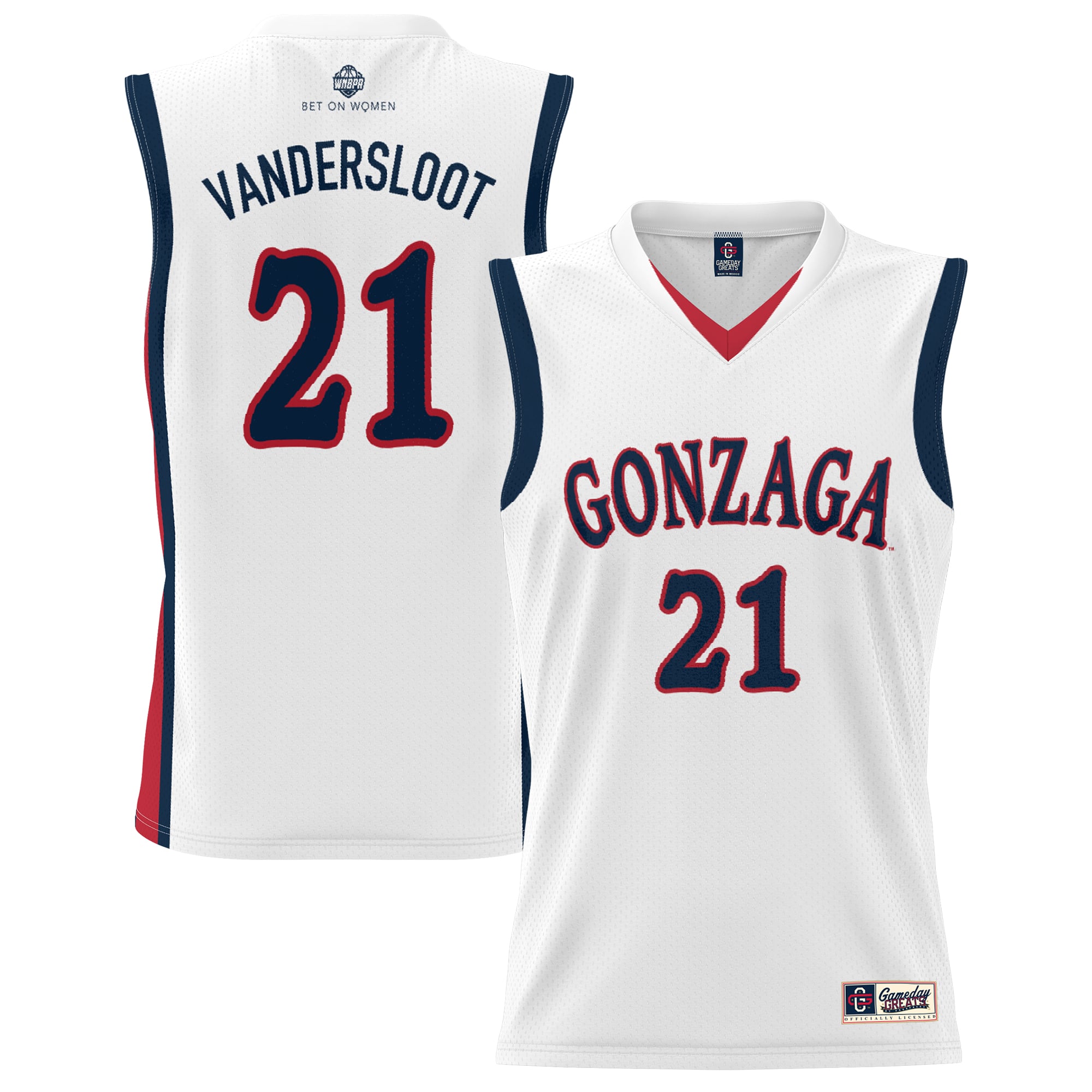 Gonzaga Bulldogs Limited Jersey White NCAA College Basketball Fan Wear