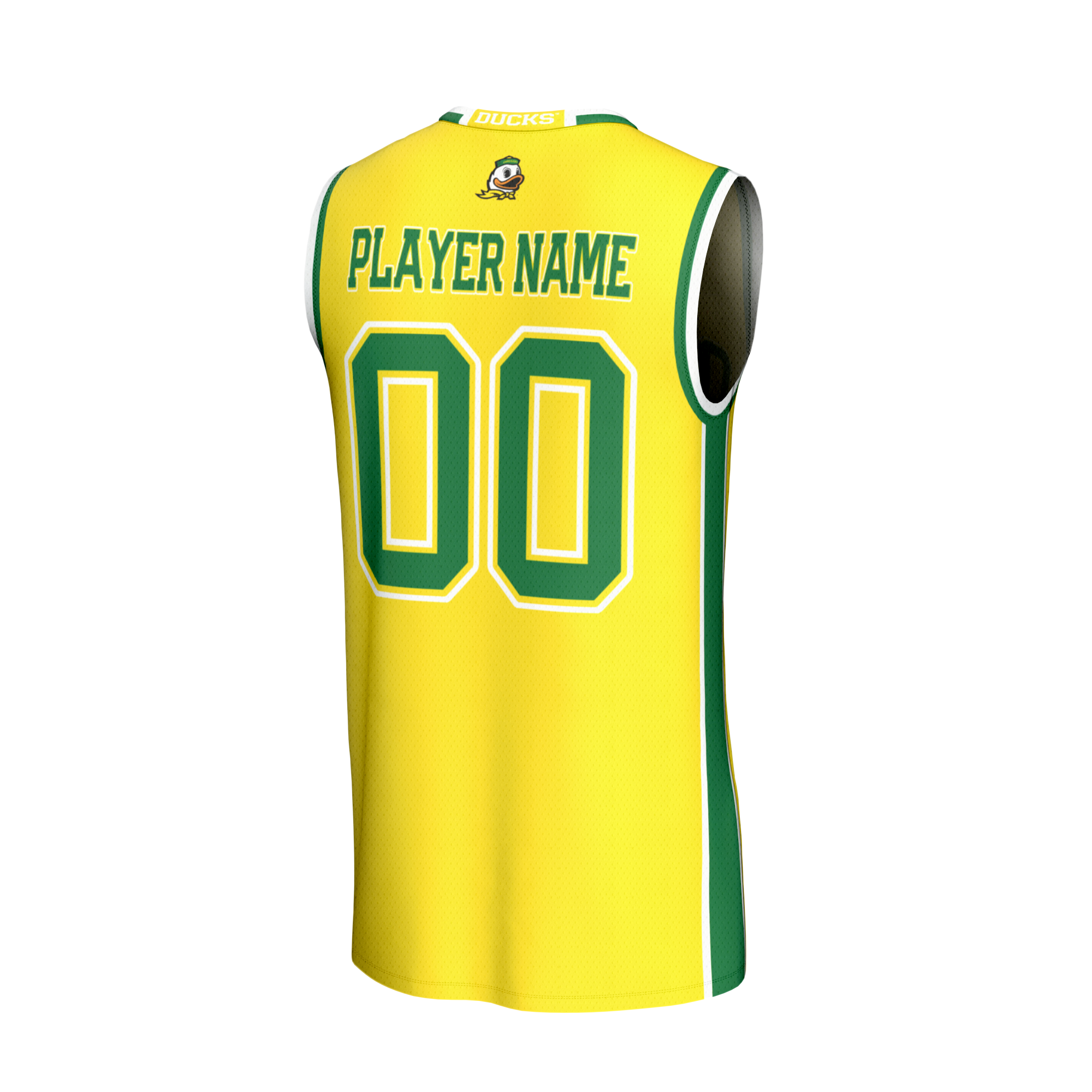 Collegiate Oregon Ducks Player Jersey Yellow NCAA College Basketball Fan Wear