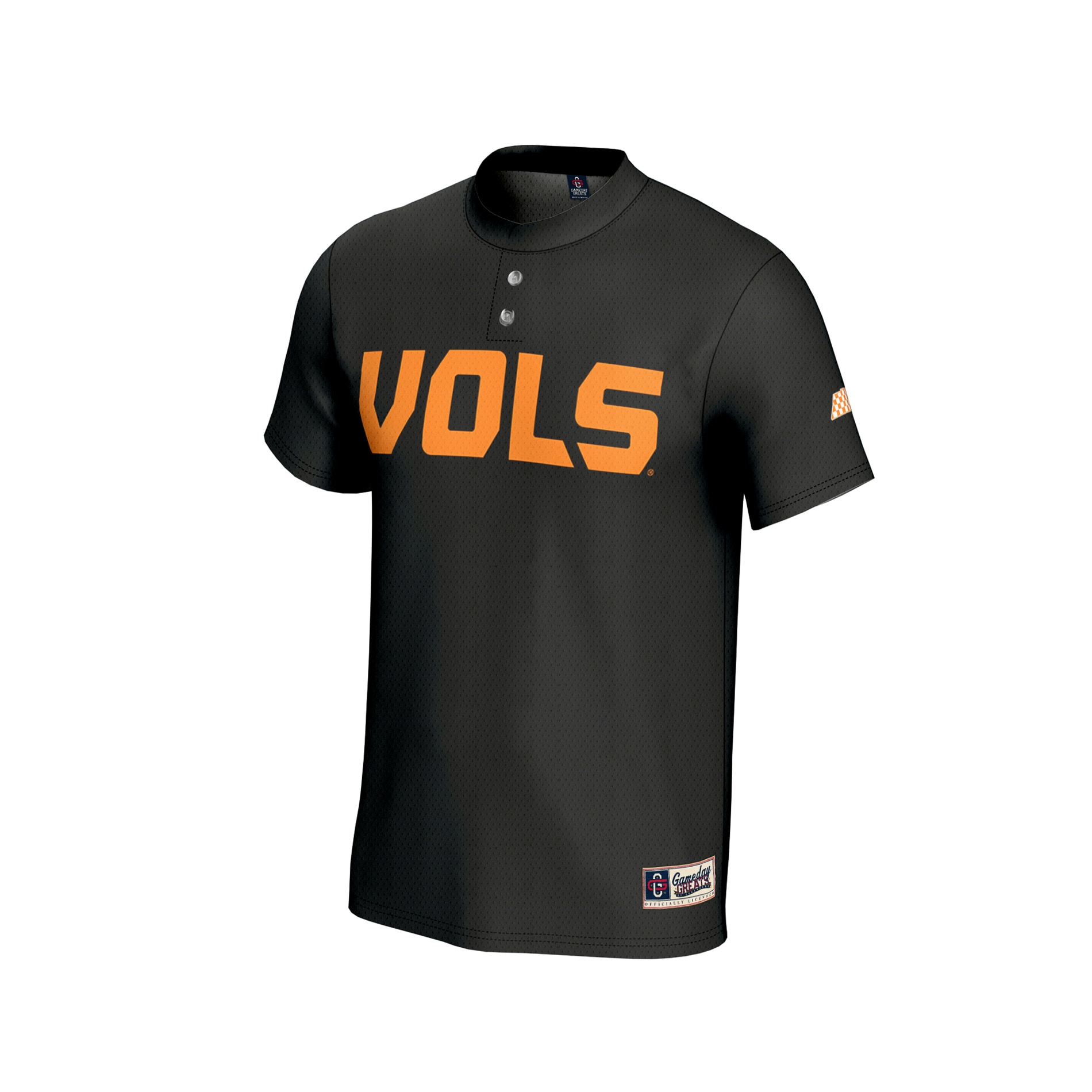 Baseball Fashion Tennessee Volunteers Game Jersey Black NCAA College Baseball Fan Wear