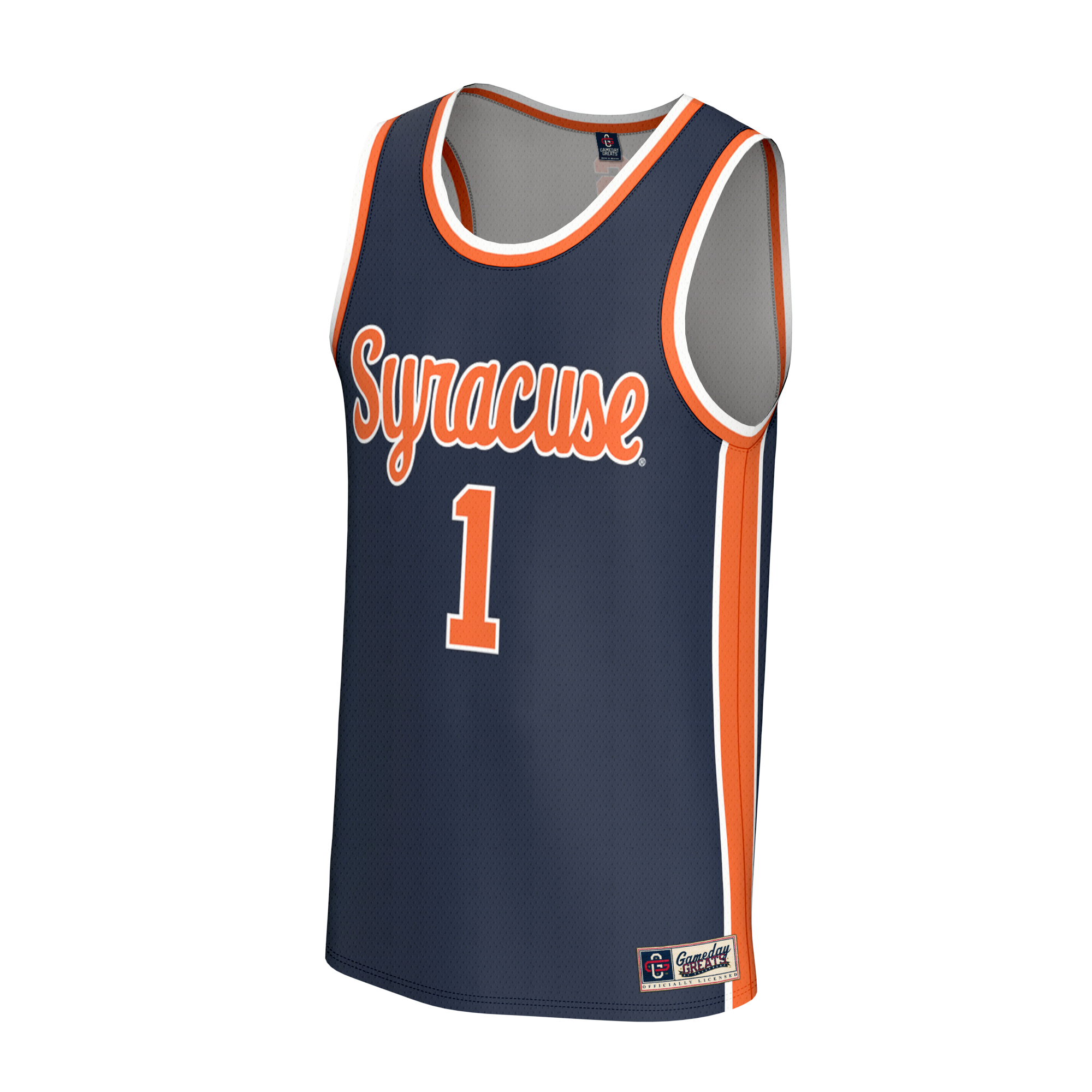 Navy Collegiate Basketball Syracuse Orange Game Jersey Navy NCAA College Basketball Fan Wear