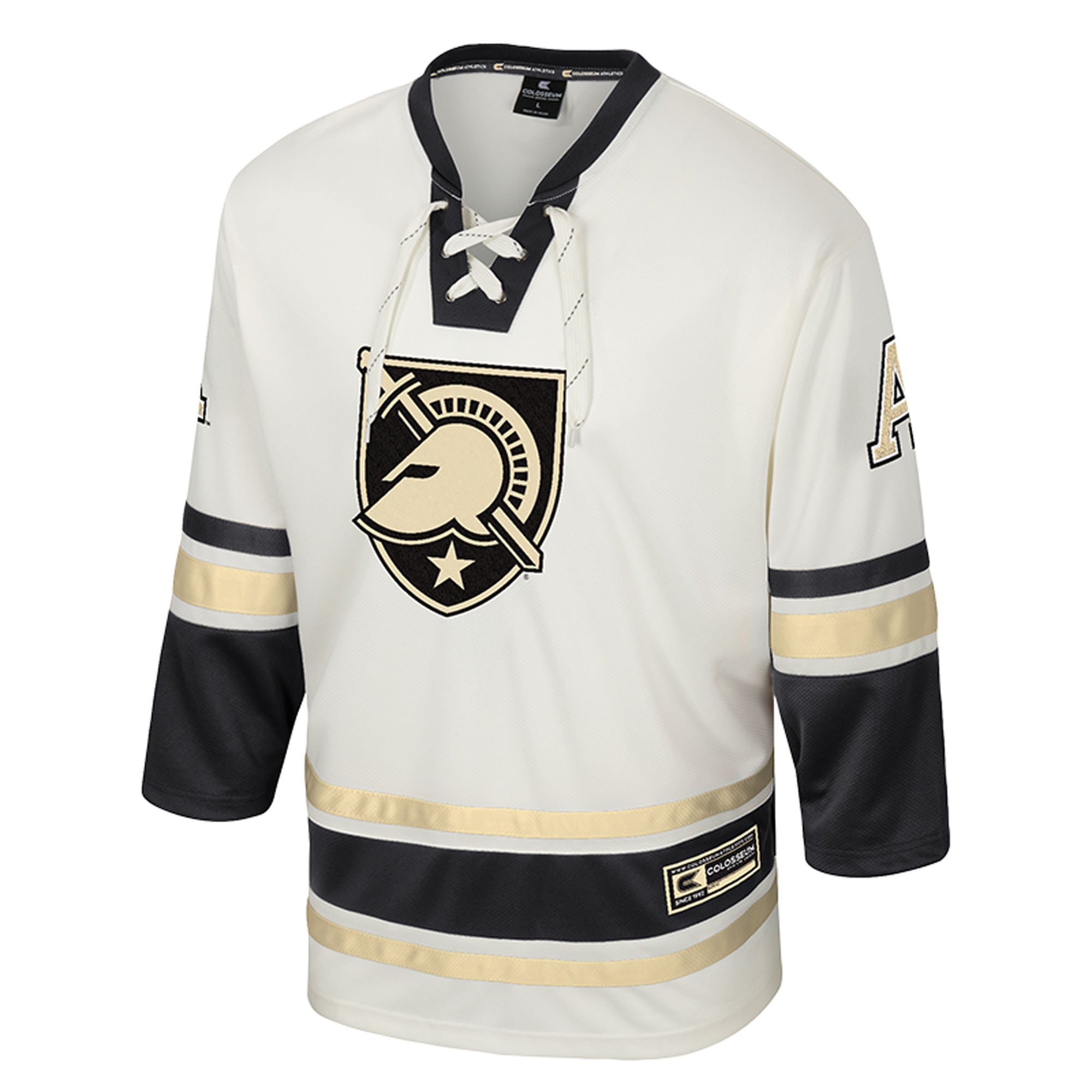 Puck Proud Fashion Army Black Knights Jersey Black NCAA College Hockey Fan Wear Puck Proud Fashion