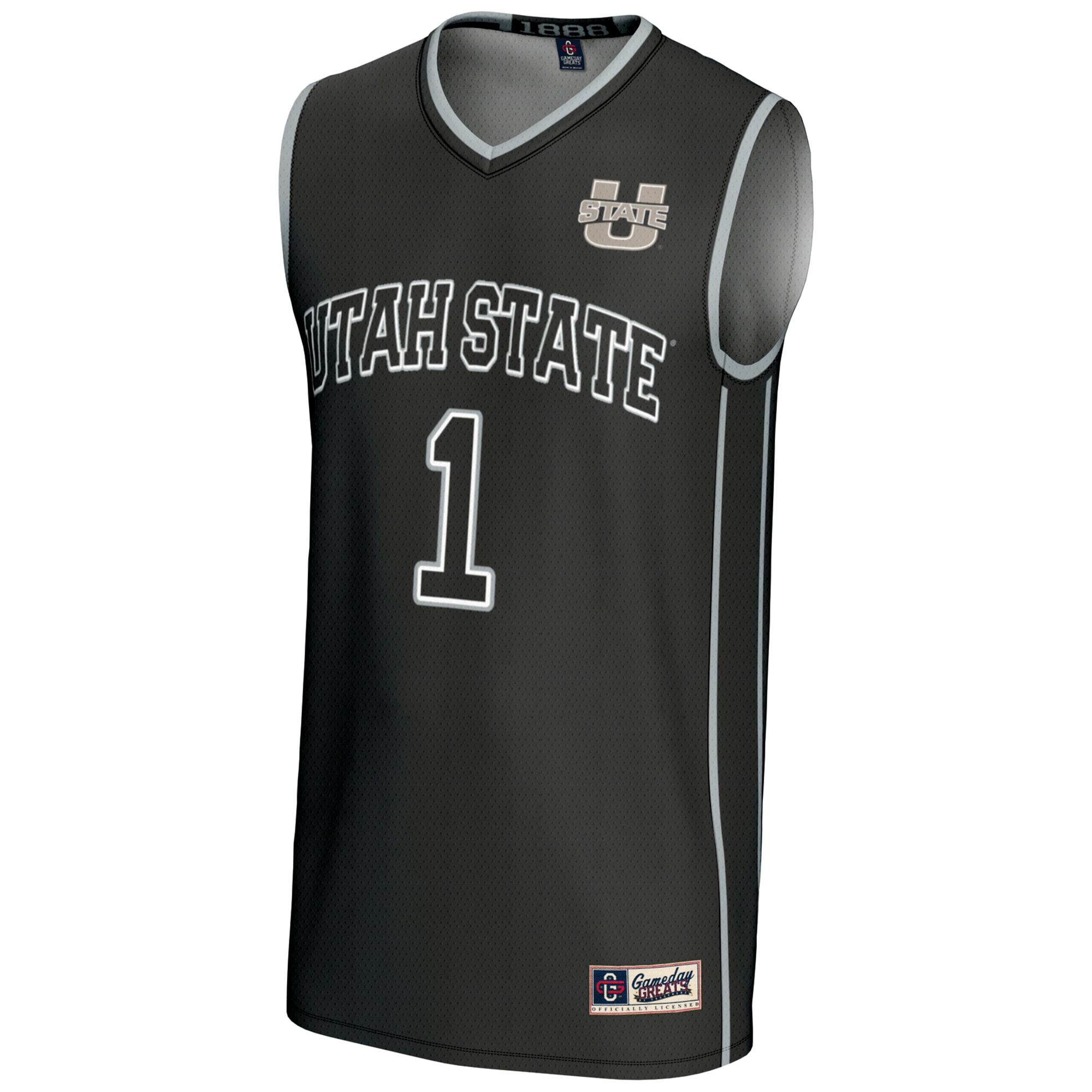 Basketball Utah State Aggies Game Jersey Black NCAA College Basketball Fan Wear Basketball