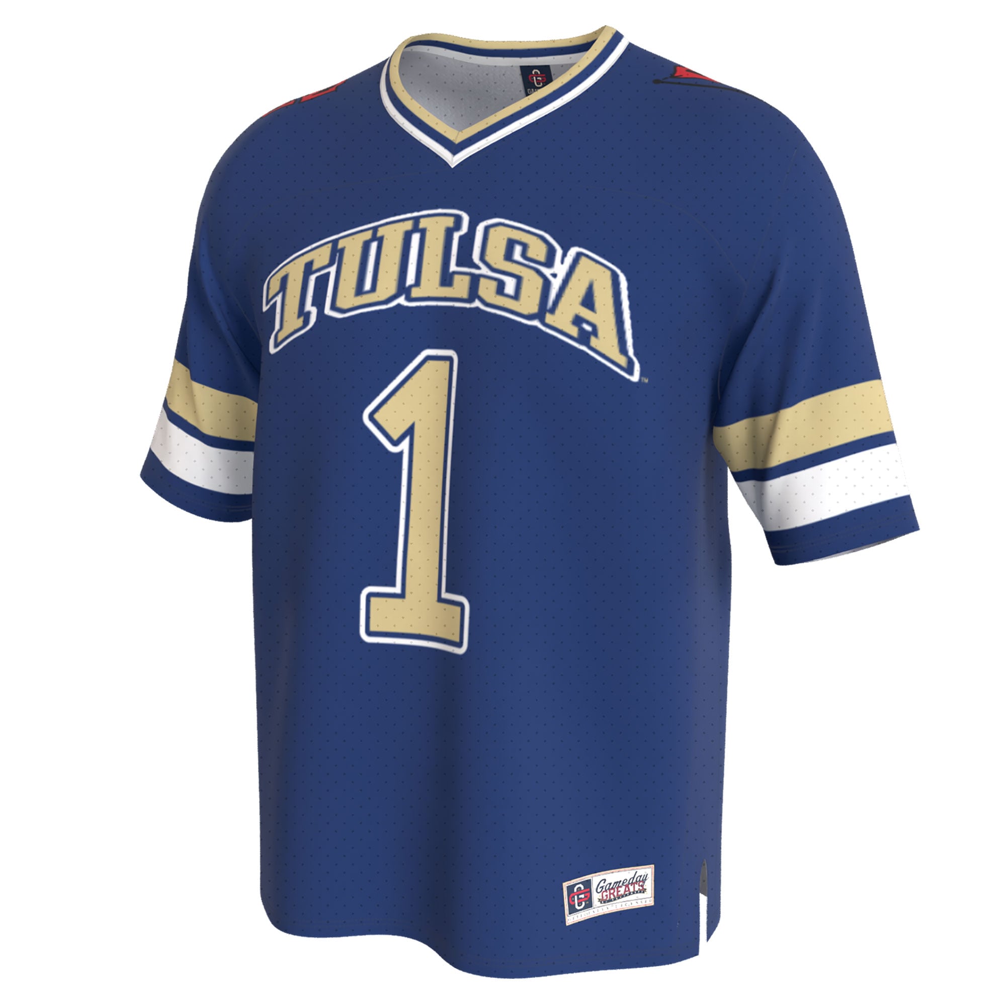 Royal Collegiate Fashion Tulsa Golden Hurricane Game Jersey Royal NCAA College Football Fan Wear