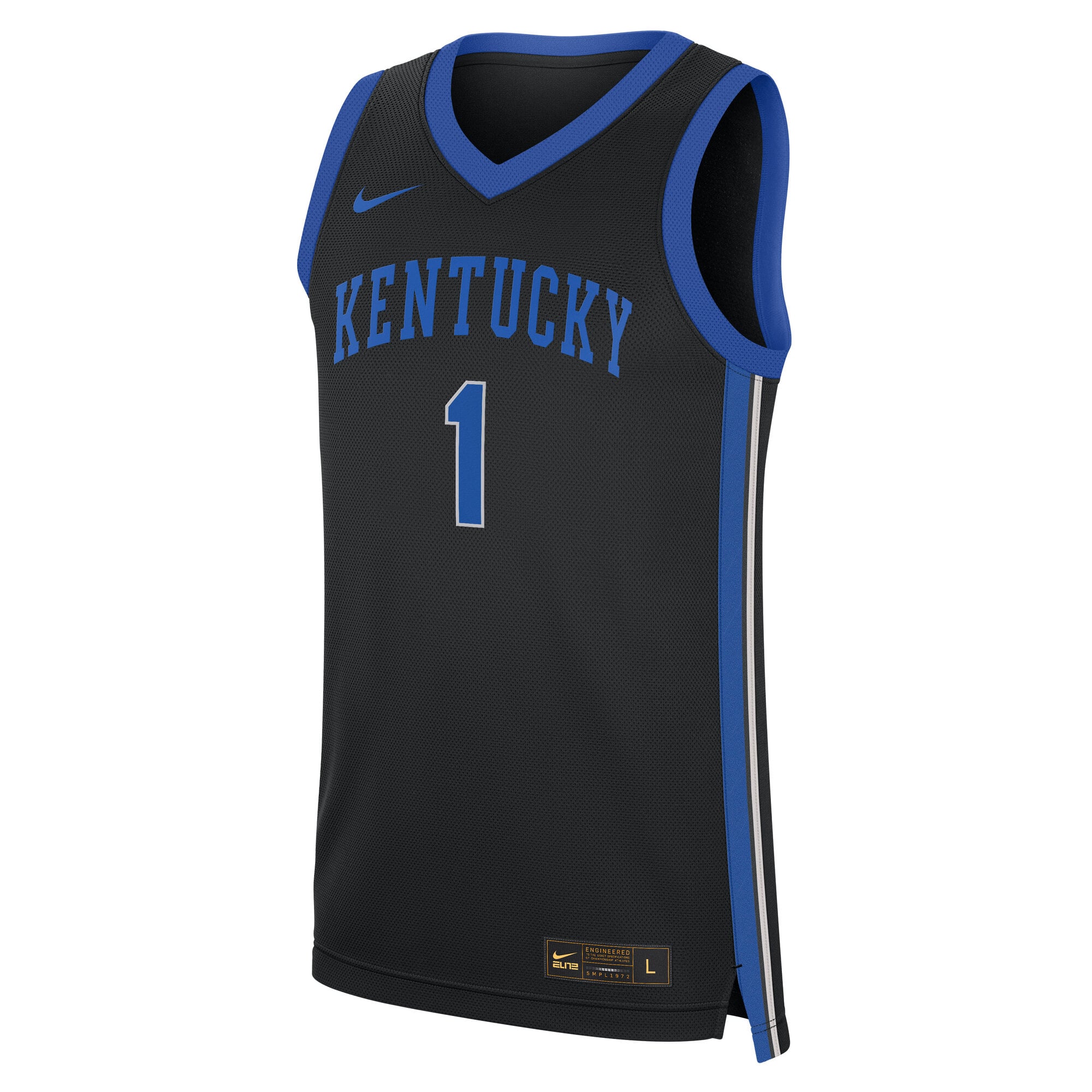 Kentucky Wildcats Game Jersey No.1 Black NCAA College Soccer Fan Wear