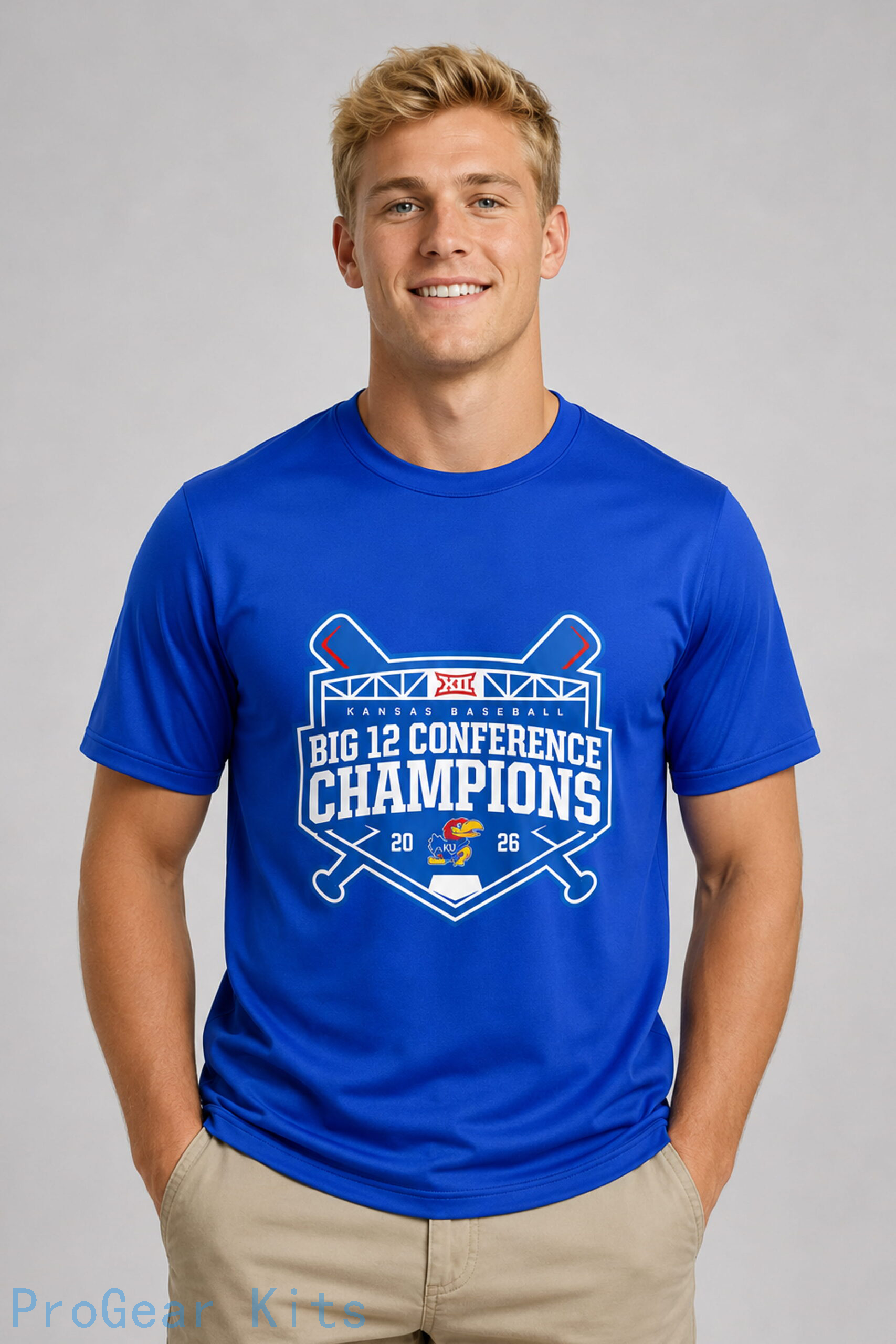 Big Champions Baseball Kansas Jayhawks Jersey NCAA College Baseball Fan Wear