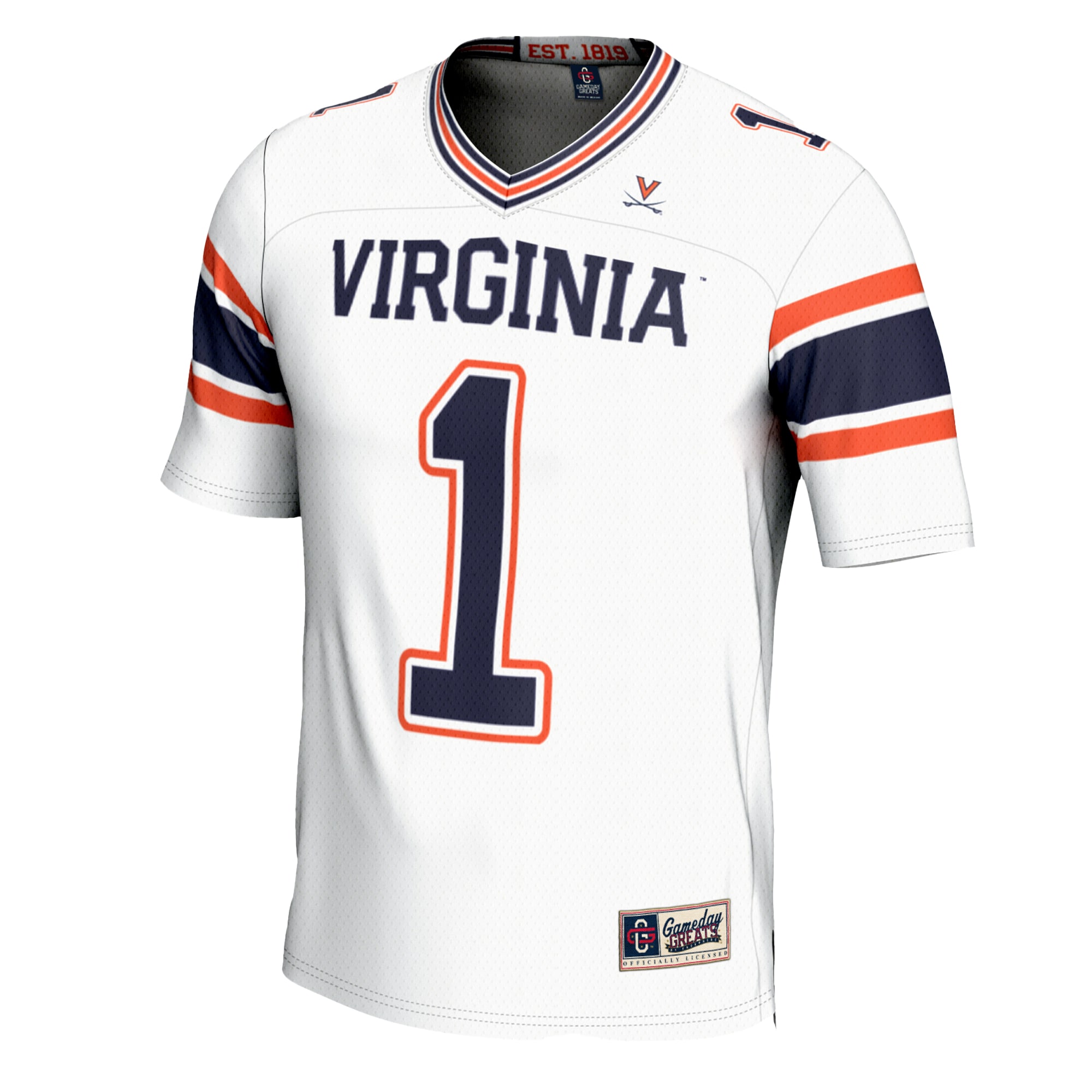 Virginia Cavaliers Game Jersey White NCAA College Football Fan Wear