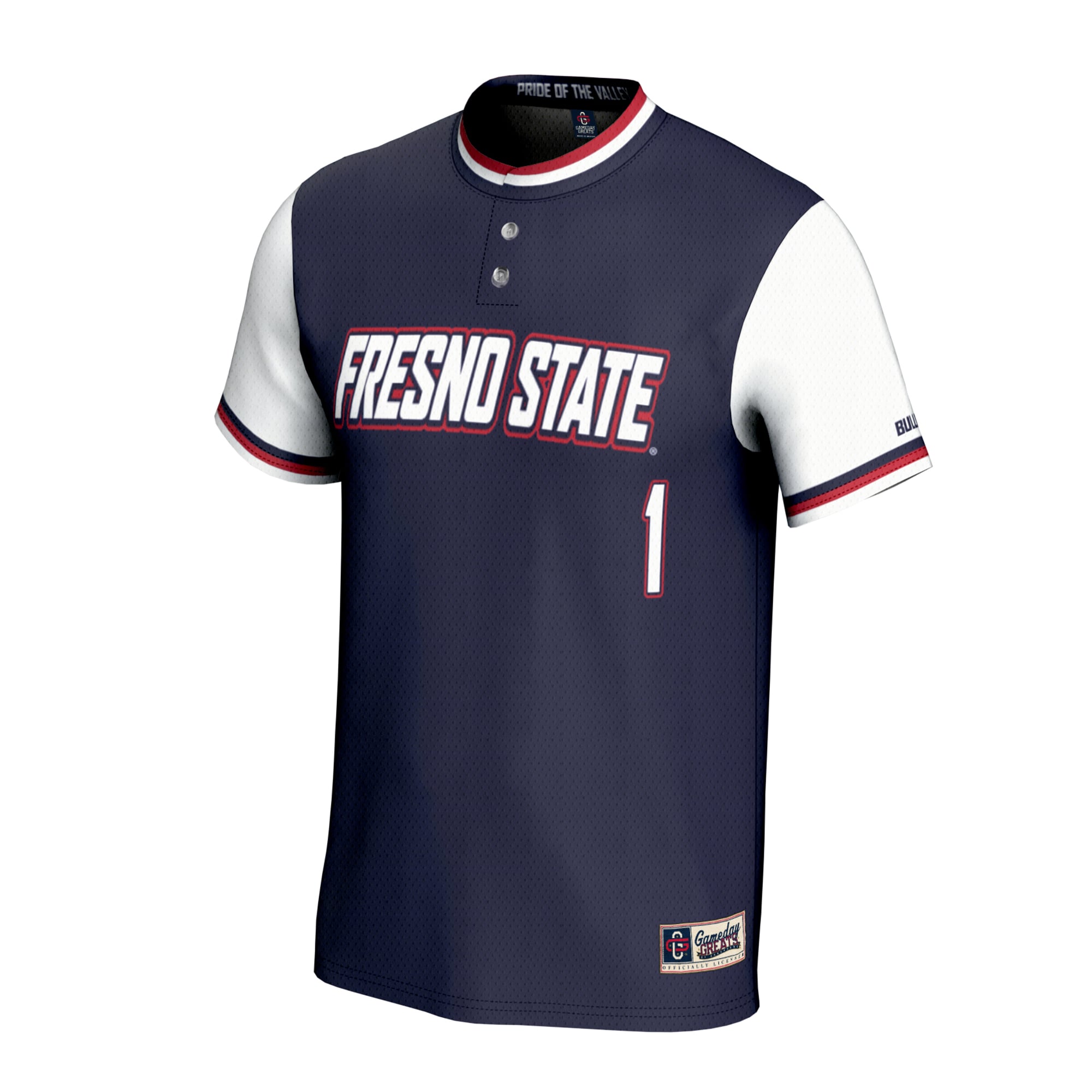 Softball Fashion Fresno State Bulldogs Game Jersey Navy NCAA College Softball Fan Wear
